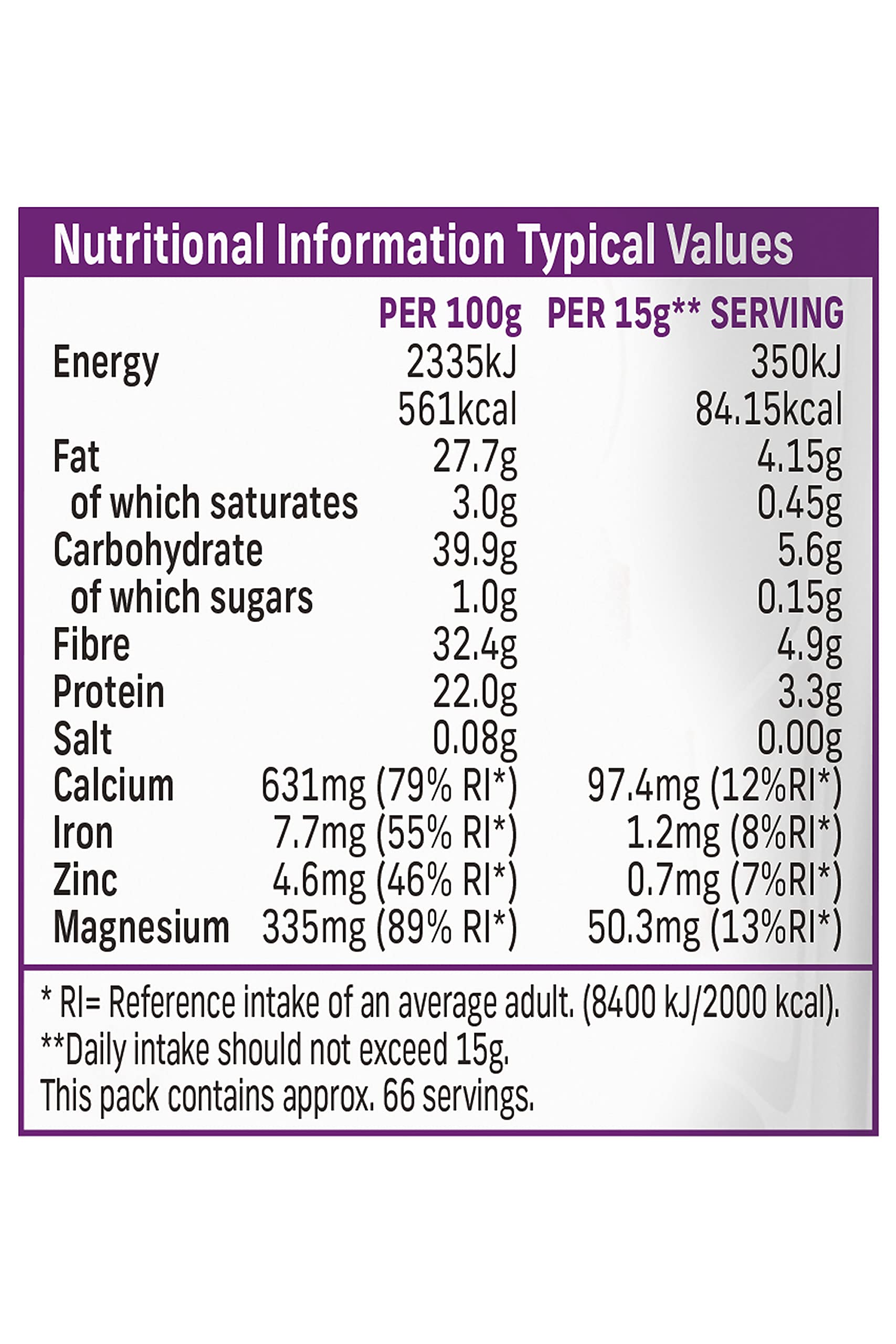 Terrafertil Nature’s Heart Chia Seeds, 1 kg Nature's Heart buy supplements canada