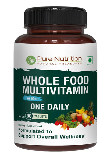 Pure Nutrition Whole Food Multivitamins for Men | 90 Tabs | One-A-Day | 100% RDA | 24 Natural Vitamins and Minerals | PURE NUTRITION NATURAL TREASURES buy supplements canada