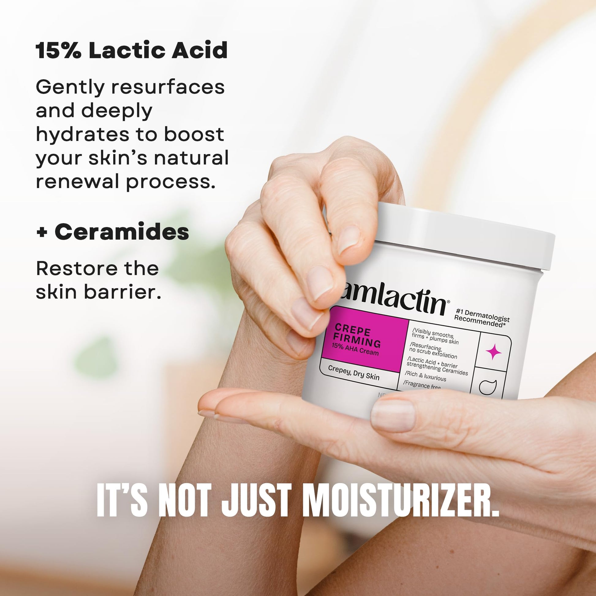 AmLactin Crepe Firming Cream - Therapeutic Skin Tightening Cream for Body – No-Scrub Exfoliator and Moisturizer AmLactin buy supplements canada