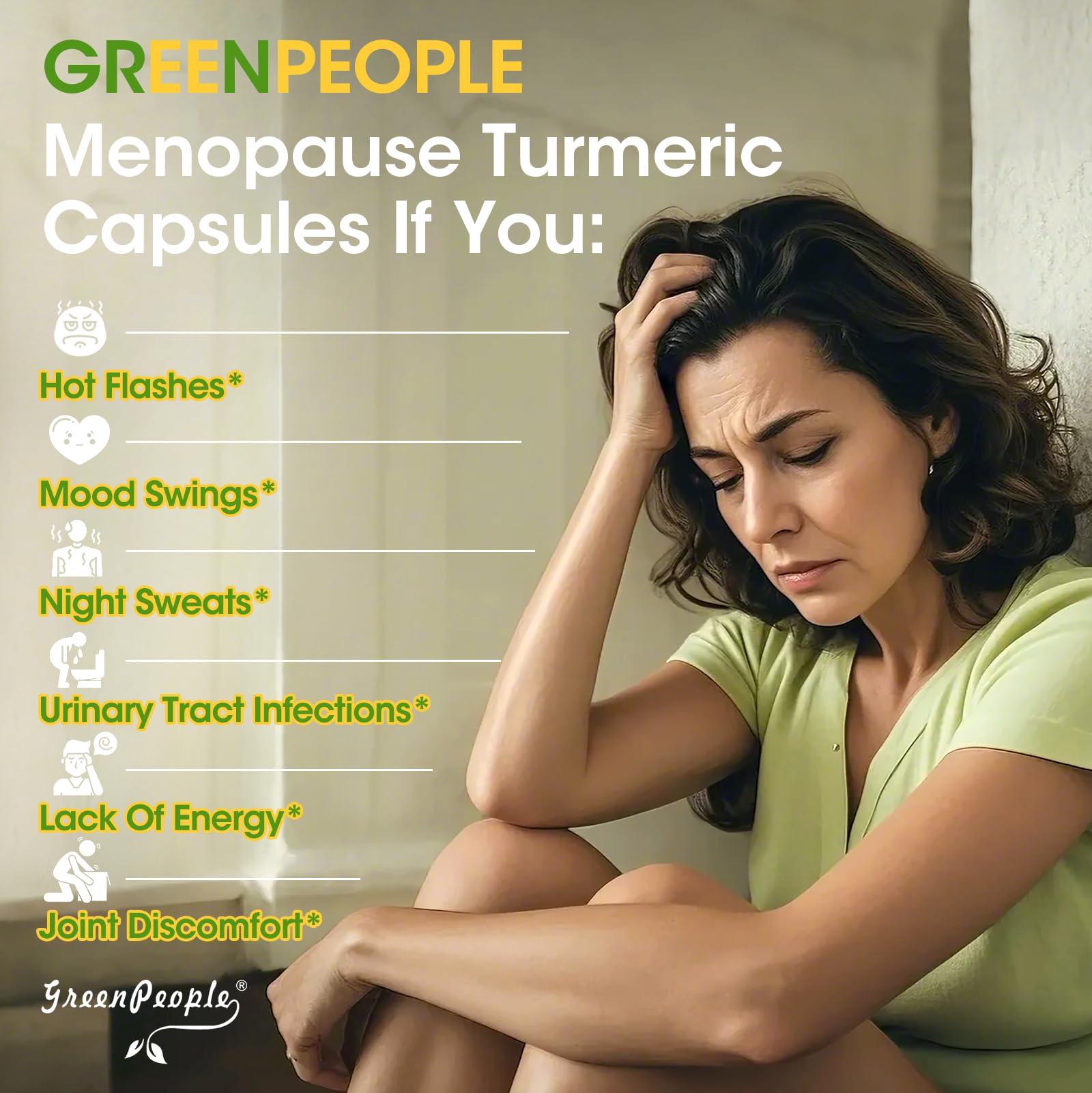 GREENPEOPLE Menopause Supplements for Women - Black Cohosh & Ashwagandha for Hot Flashes, Night Sweats, Mood Swings, Hormonal Balance Support,10 Billion CFU Probiotic - 120 Capsules Vegan Gluten-Free GREENPEOPLE buy supplements canada