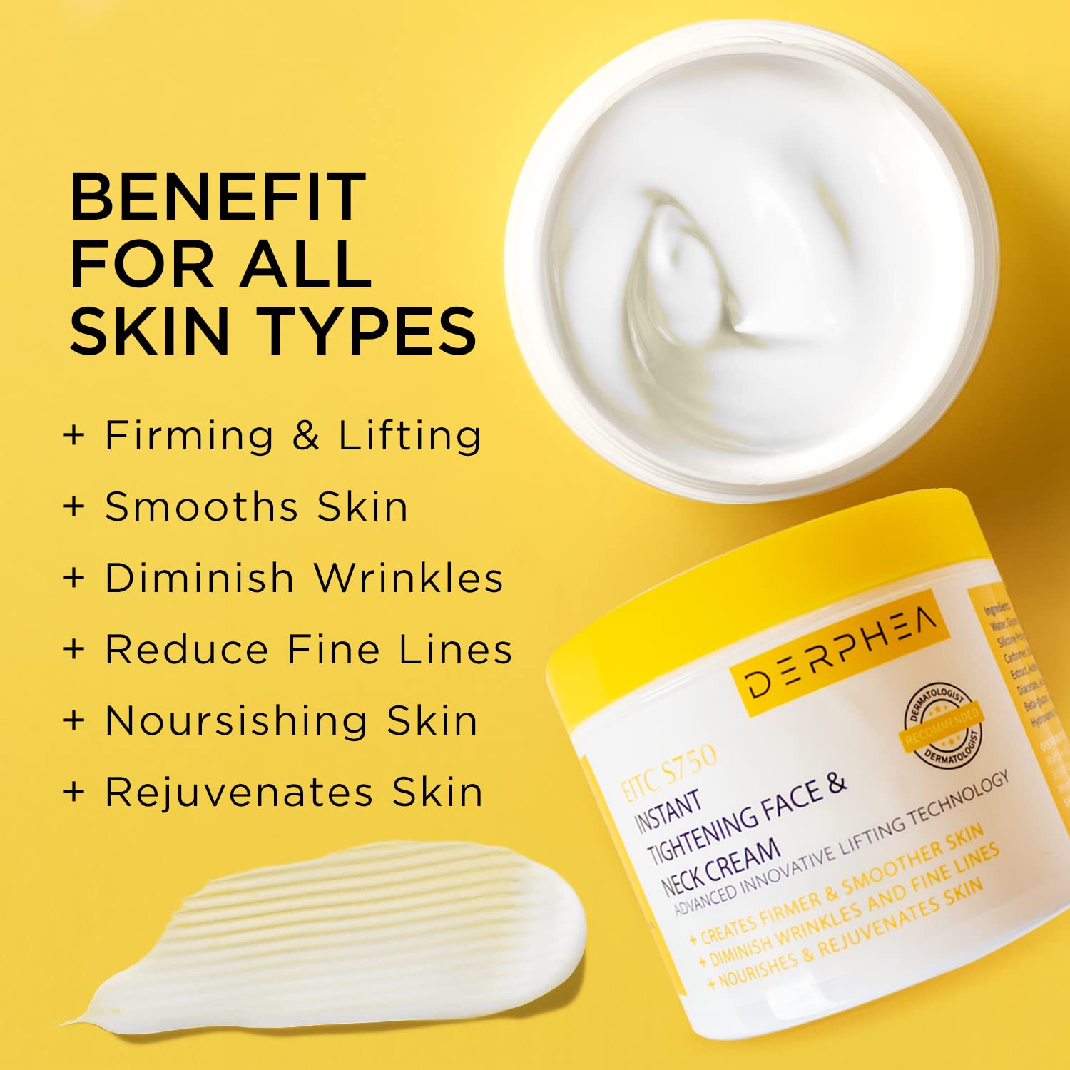 DERPHEA Neck Cream, Face Firming Cream, Face & Neck Cream, Advanced Skin Tightening DERPHEA buy supplements canada