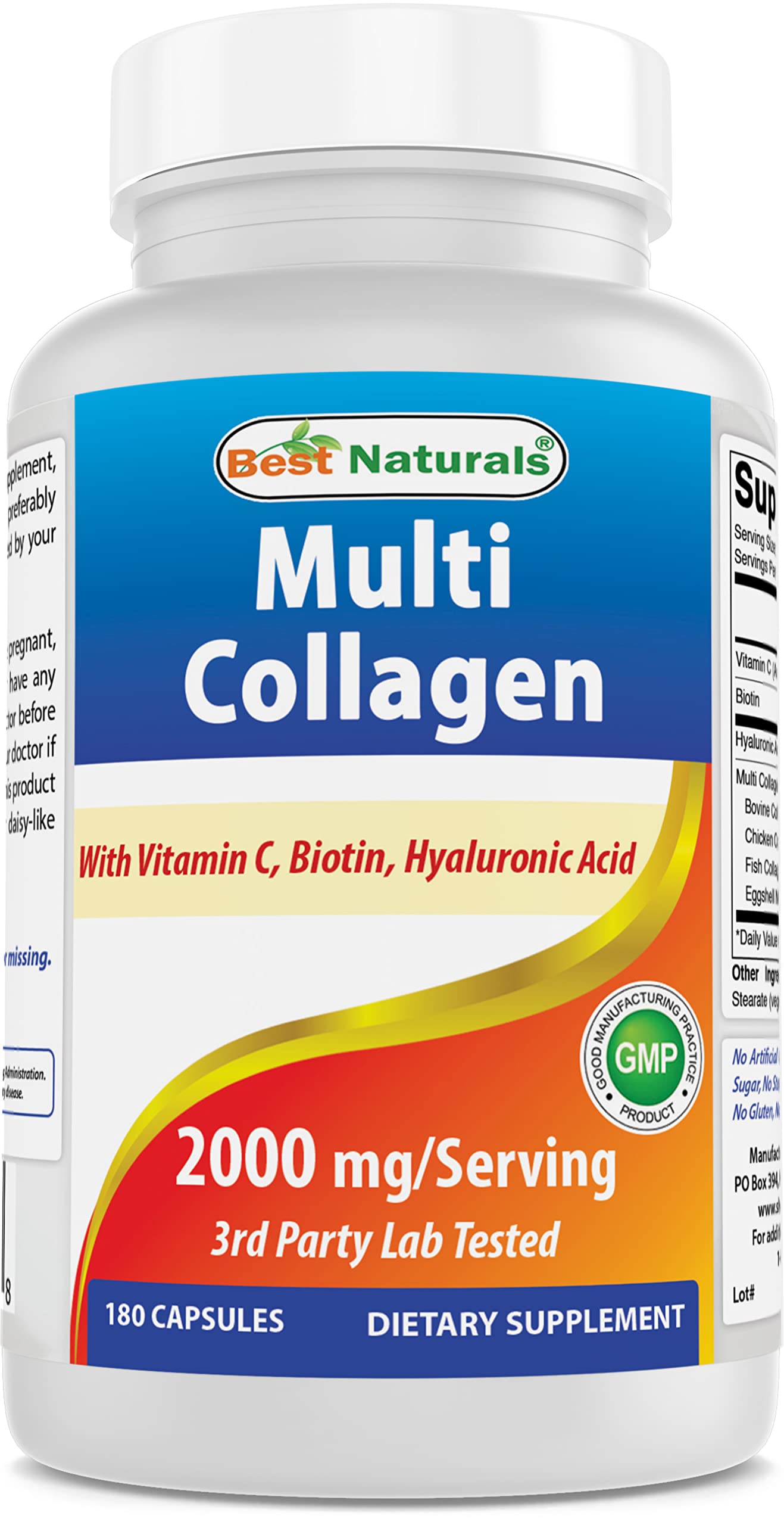 Best Naturals Multi Collagen Pills 2000mg for Women & Men - Hydrolyzed Collagen Peptides Capsules for Hair Skin and Nails with Types I Best Naturals buy supplements canada