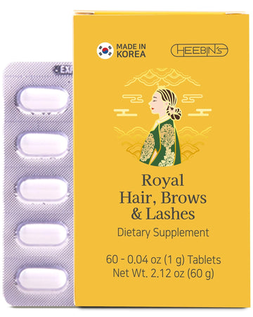 Heebin's Royal Hair, Brows & Lashes, Hair Growth Vitamins with Biotin 4000 mcg, Collagen Heebin's buy supplements canada