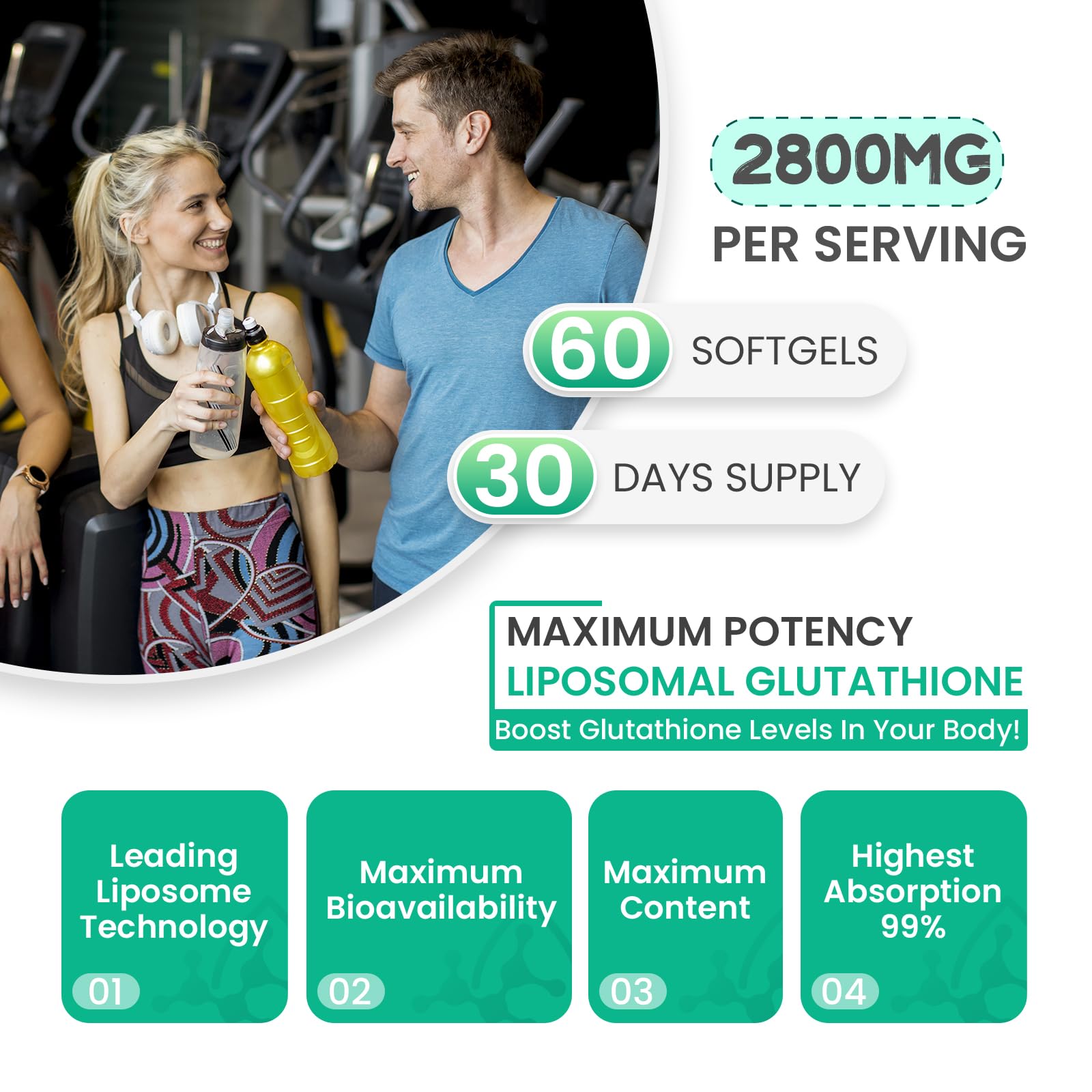 inGreens 2800 MG Liposomal Glutathione Supplement, Detoxifying & Immune, Aging Defense, Energy, Glutathione Unique Formulation Reduced inGreens buy supplements canada