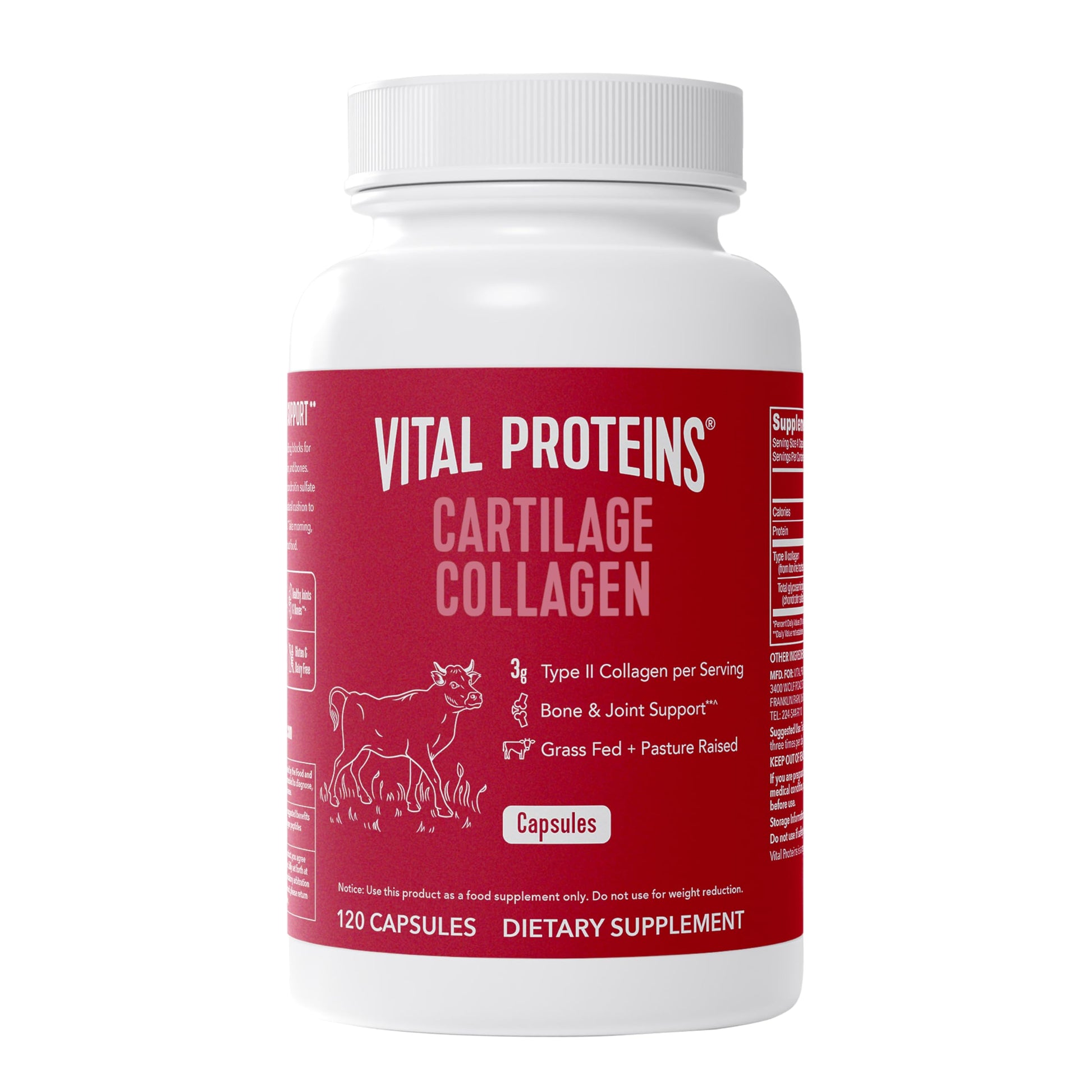 Vital Proteins Cartilage Collagen Pills, Type II Collagen & Chondroitin Sulfate Supplement for Recovery & Healthy Hair, Skin, Nails and Joints Vital Proteins buy supplements canada