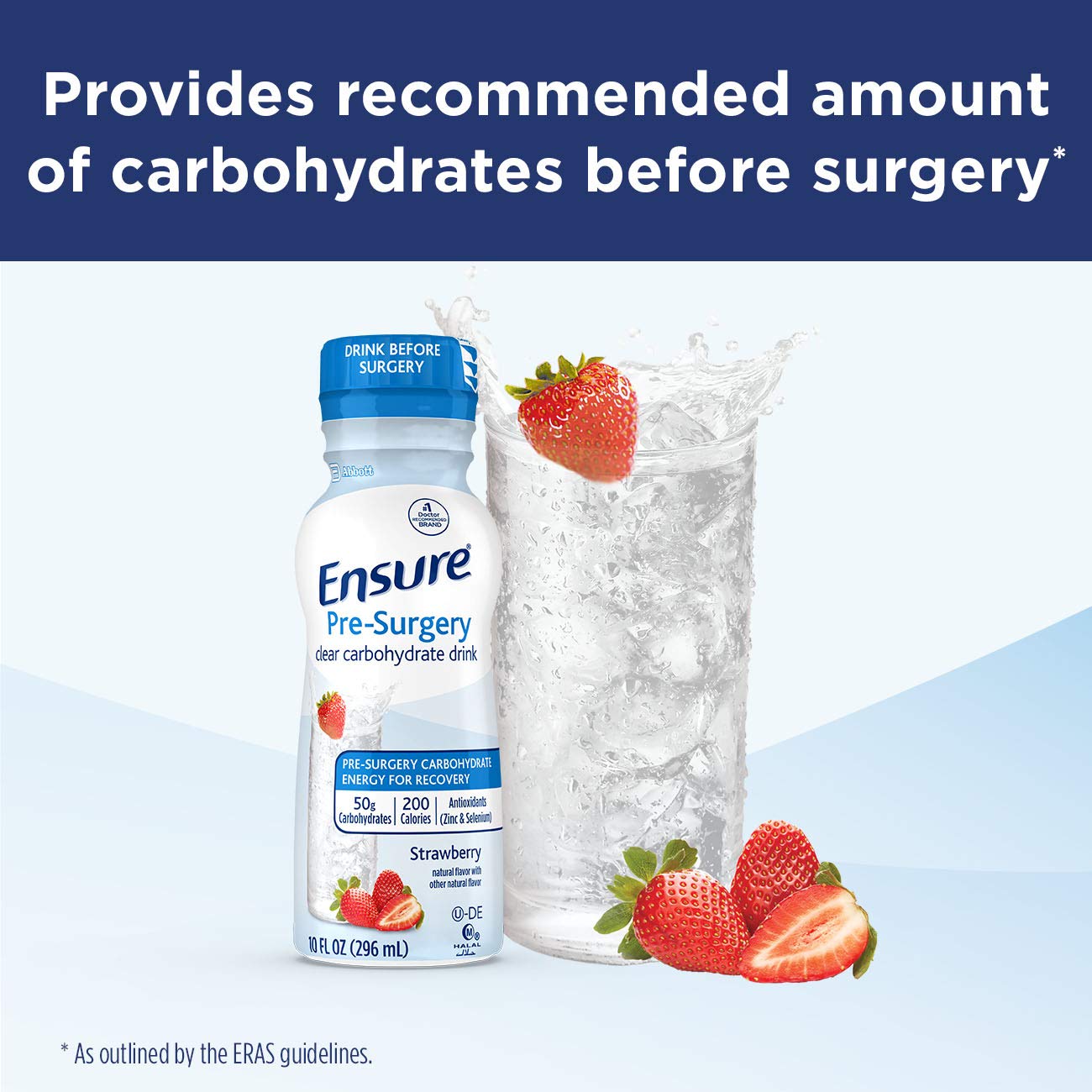 Ensure Pre-Surgery, Clear Carbohydrate Drink, Strawberry, 10 fl oz, 4 Count Ensure Surgery buy supplements canada