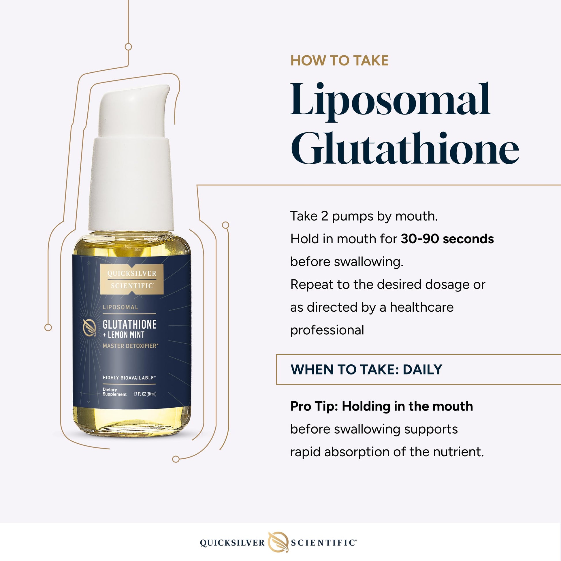 Quicksilver Scientific Liposomal Glutathione - Superior Absorption Oral Glutathione Supplement for Detox & Immune Support - Lemon Mint (1.7 fl oz) Quicksilver Scientific buy supplements canada