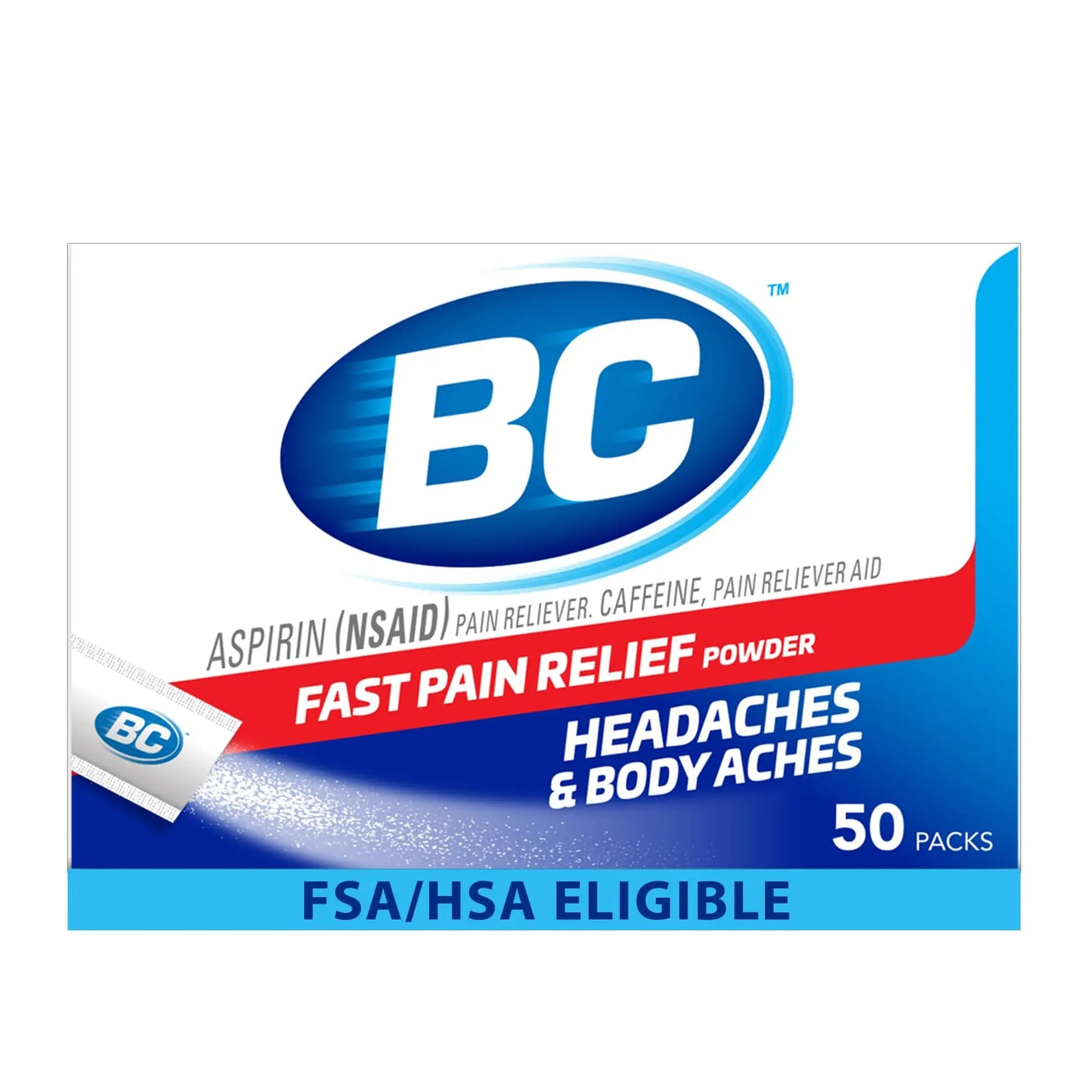 BC Original Headache Relief Powder, Dual-Action Aspirin & Caffeine Dissolve Packs, to Relieve Body Aches, Toothaches & Menstrual Cramps, 50 Count BC buy supplements canada