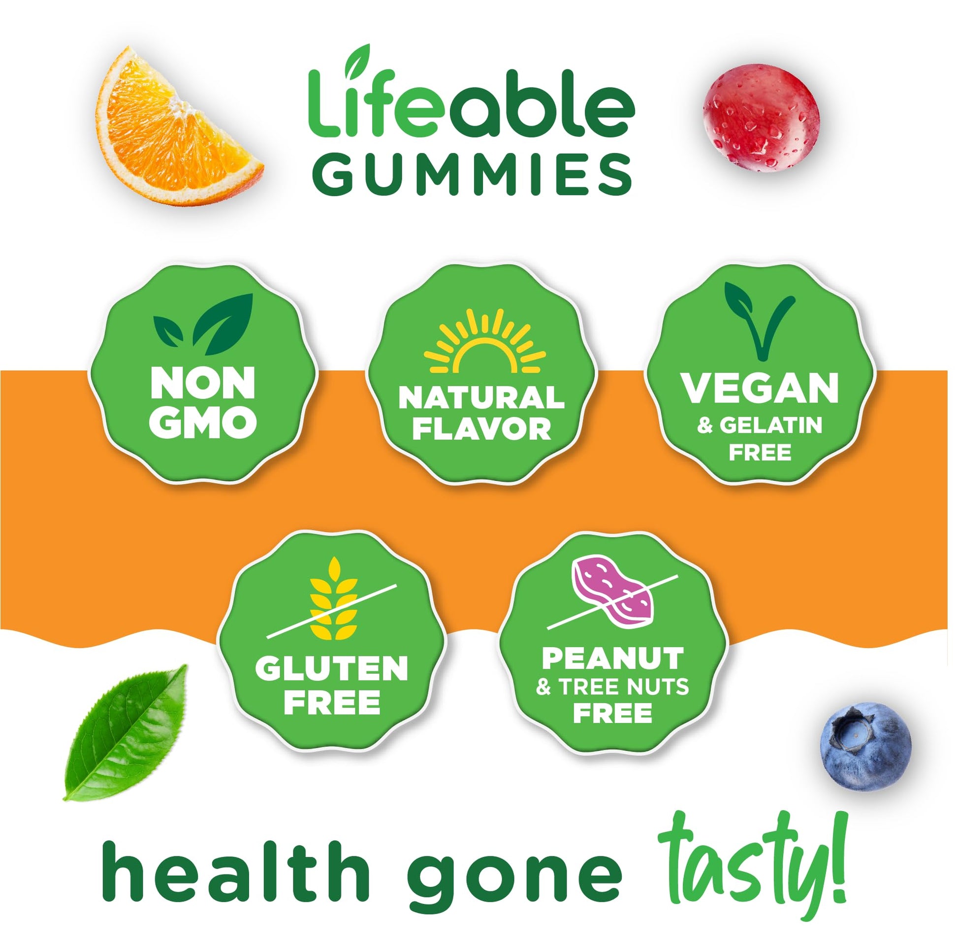 Lifeable Stress Aid Gummies for Teens | with Lemon Balm, GABA and L Theanine Supplements | Vegan Non GMO Mood Support Supplement | Great Tasing Stress Vitamins | L-Theanine for Teen | 90 Gummies Lifeable buy supplements canada