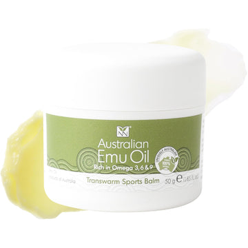 Y Not Natural Transwarm Sports Balm with Pure Emu Oil, Vitamins A, D, E, F & K2, Omega 3 6 9, & Tea Tree Oil Essential Oils - 50g Rub for Joint, Back, Muscle Stiffness & Soothing Itch Relief Y Not Natural buy supplements canada