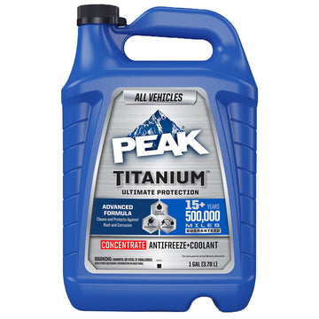 PEAK Titanium Concentrate Prediluted Antifreeze and Coolant for All Engine Cooling Systems, Long-Lasting Yellow Engine Coolant/Antifreeze for Lifetime Engine Protection in All Vehicles, 1 Gal. PEAK buy supplements canada