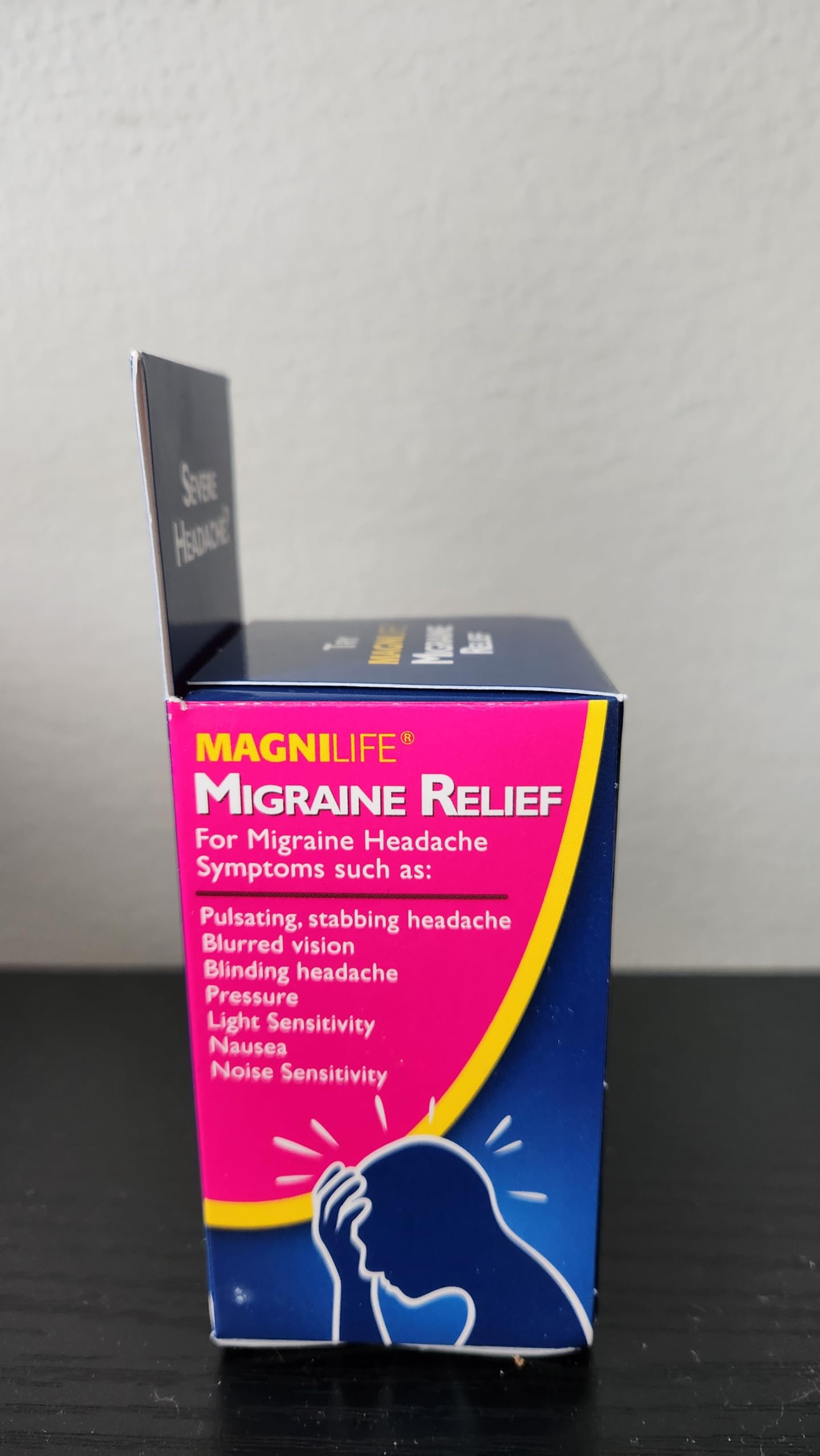 MagniLife Migraine Relief, Non-Habit Forming, 90 Homeopathic Tablets, Migraine Medicine for Light & Sound Sensitivity, Nausea, Blurred Vision & Pressure, Quick-Dissolve Headache Pain Relief MagniLife buy supplements canada