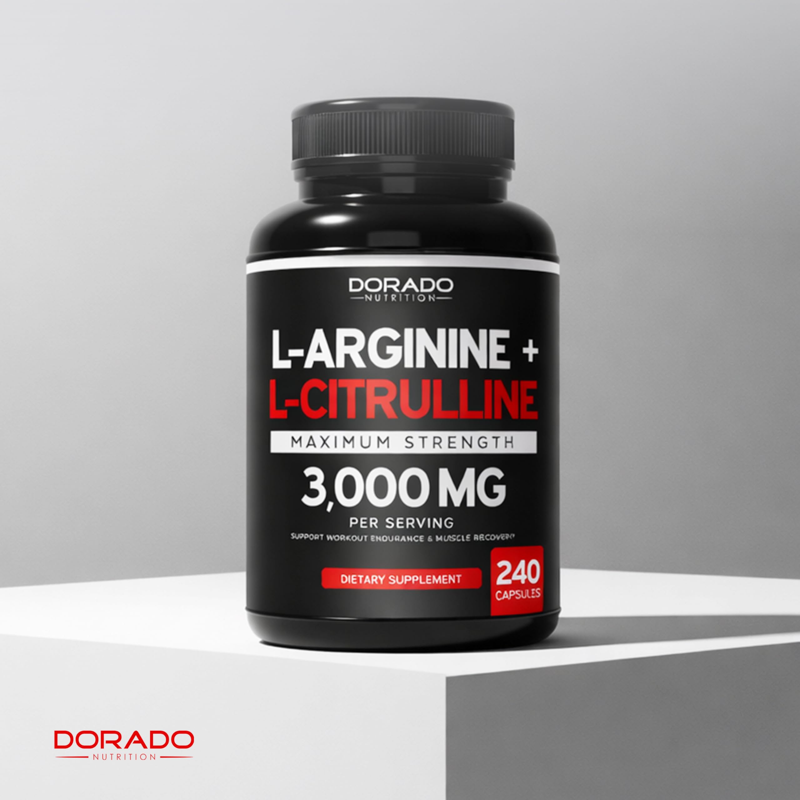 L Arginine L Citrulline Supplement 3000mg (240 Capsules) Nitric Oxide Pills for Men - Stamina, Endurance, Performance for Workouts - NO Supplements for Men DORADO NUTRITION buy supplements canada