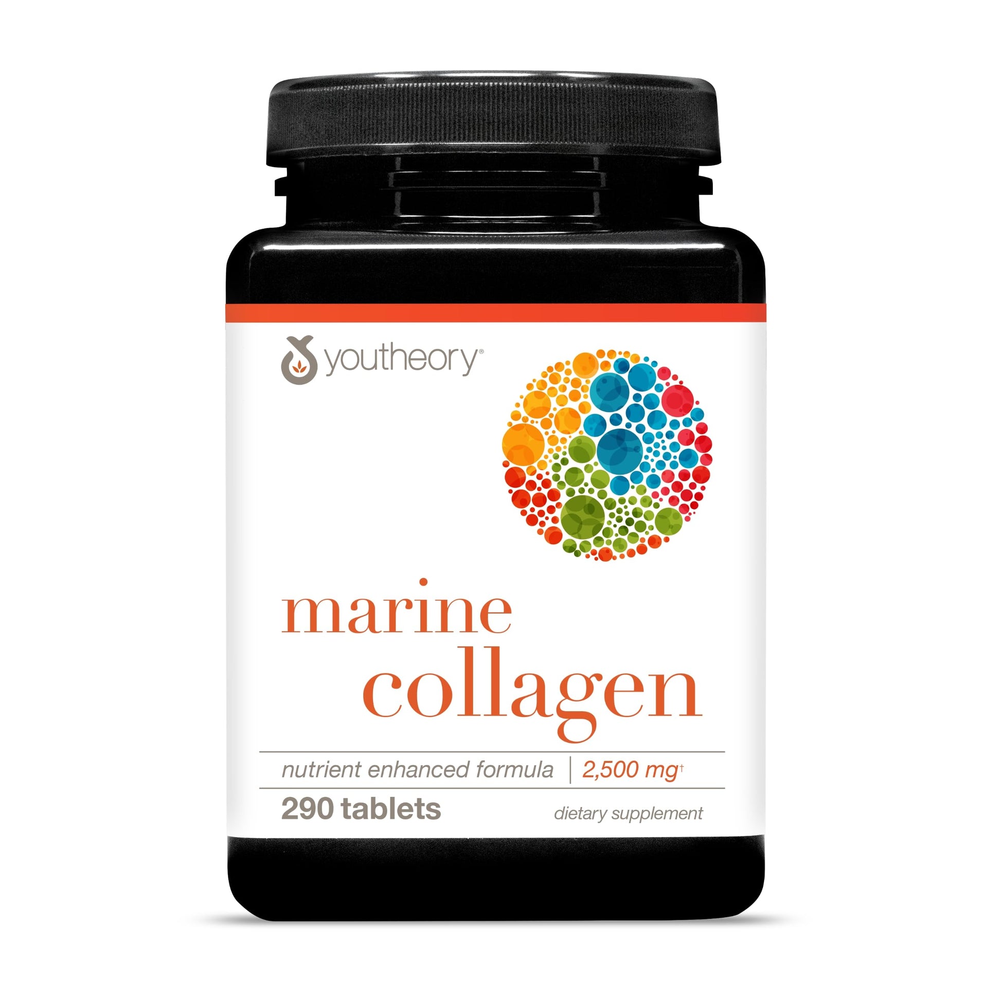 Youtheory Marine Collagen Tablets - 2,500 mg Fish-Sourced Collagen Peptides- with Vitamins A, C, E, B6 & B12 - Supports Joint & Nail Health* - Highly Absorbable - 290 Tablets (58-Day Supply) Youtheory buy supplements canada