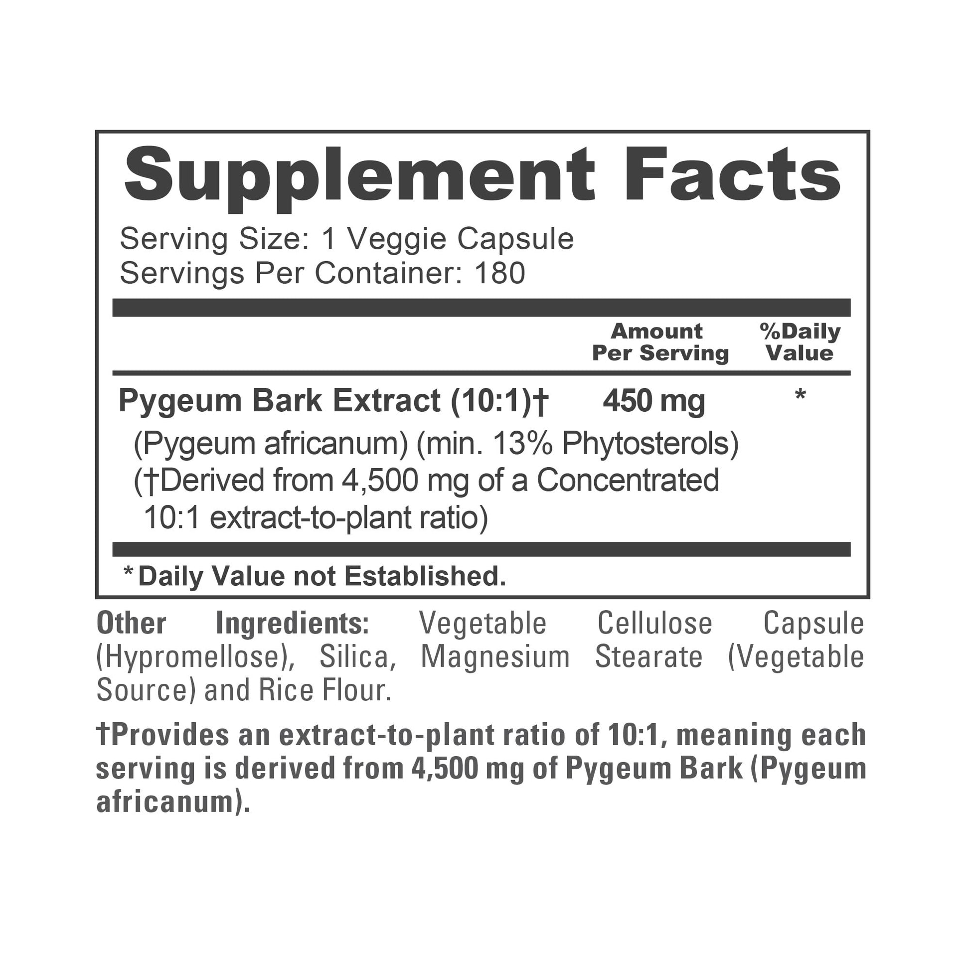 NusaPure Pygeum Bark 10:1 Extract, 450 mg Equivalent to 4,500mg 180 Veggie Caps (Non-GMO, Vegan) NusaPure buy supplements canada