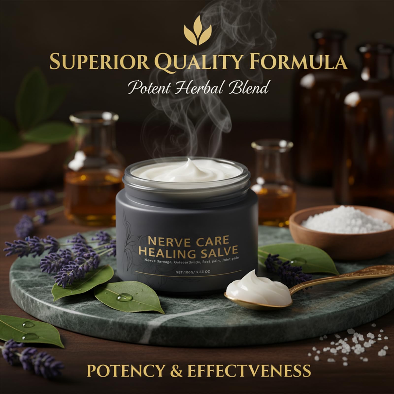 Nerve Care Healing Salve, Professional Neuro-Relief Cream - Use on Feet, Hands, Legs, and Joints to Calm Uncomfortable Sensations, 3.53 oz TACOHO buy supplements canada