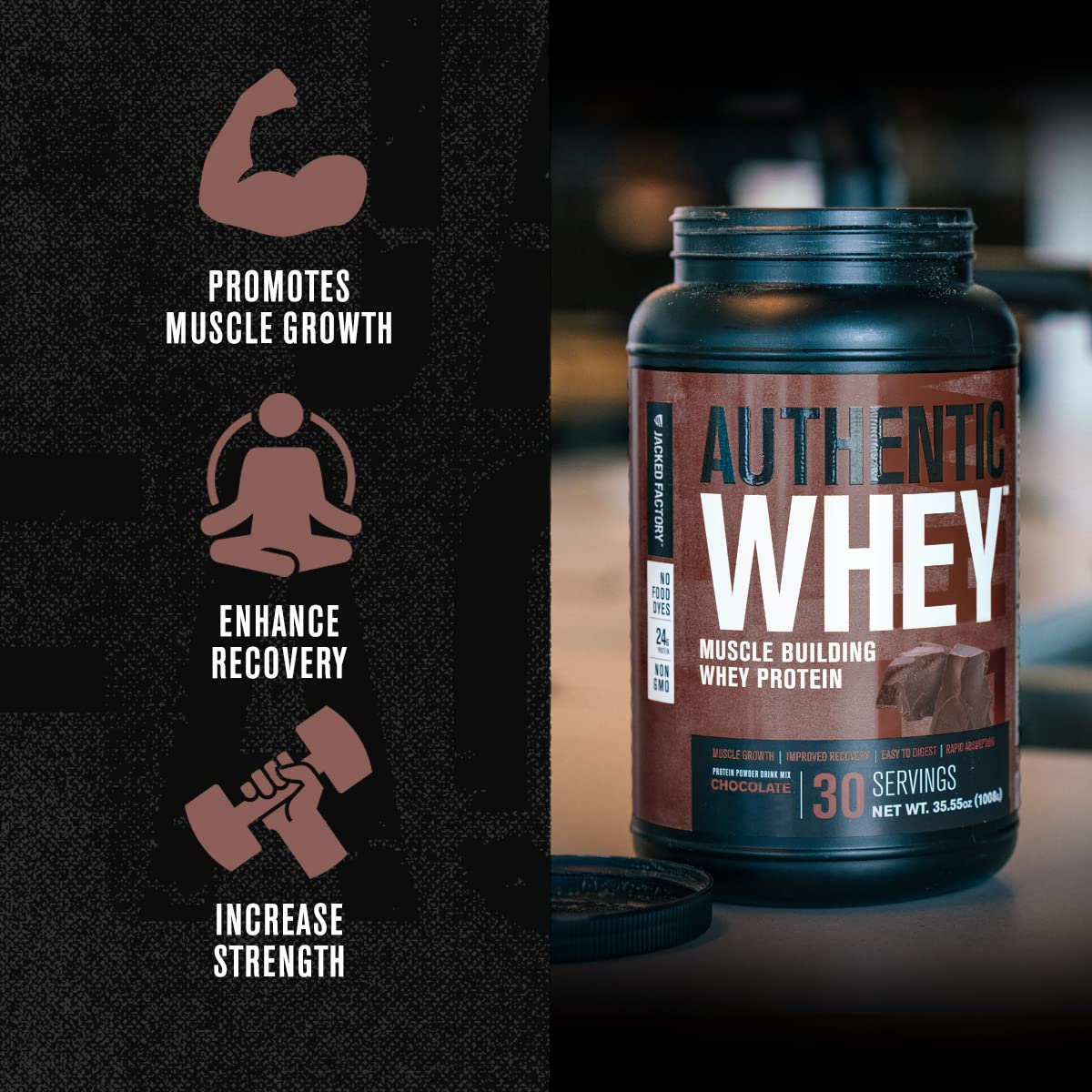 Jacked Factory Authentic Whey Muscle Building Whey Protein Powder - Low Carb Jacked Factory buy supplements canada