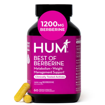 HUM Best of Berberine Supplement 1200mg, Pure Potency for Metabolic Wellness, Gut Health, Pure Berberine Supplements Enhanced HUM buy supplements canada