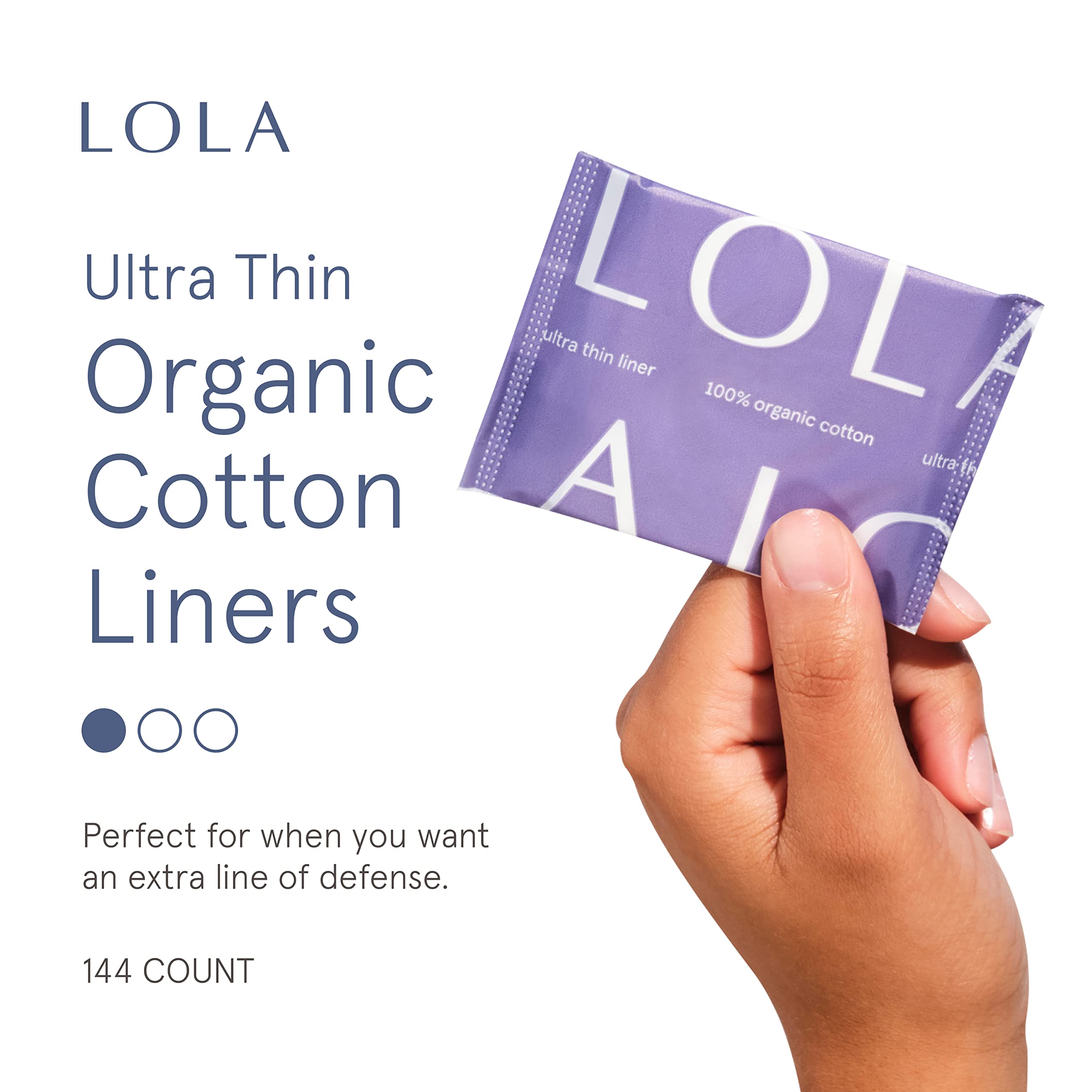 LOLA Ultra Thin Liners, 108 Count - Cotton Panty Liners for Women, Hypoallergenic Pads for Women LOLA buy supplements canada