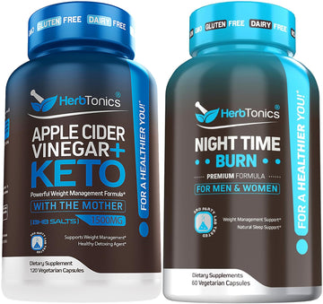 Herbtonics Apple Cider Vinegar Capsules Plus Keto BHB | Fat Burner & Weight Loss Herbtonics buy supplements canada