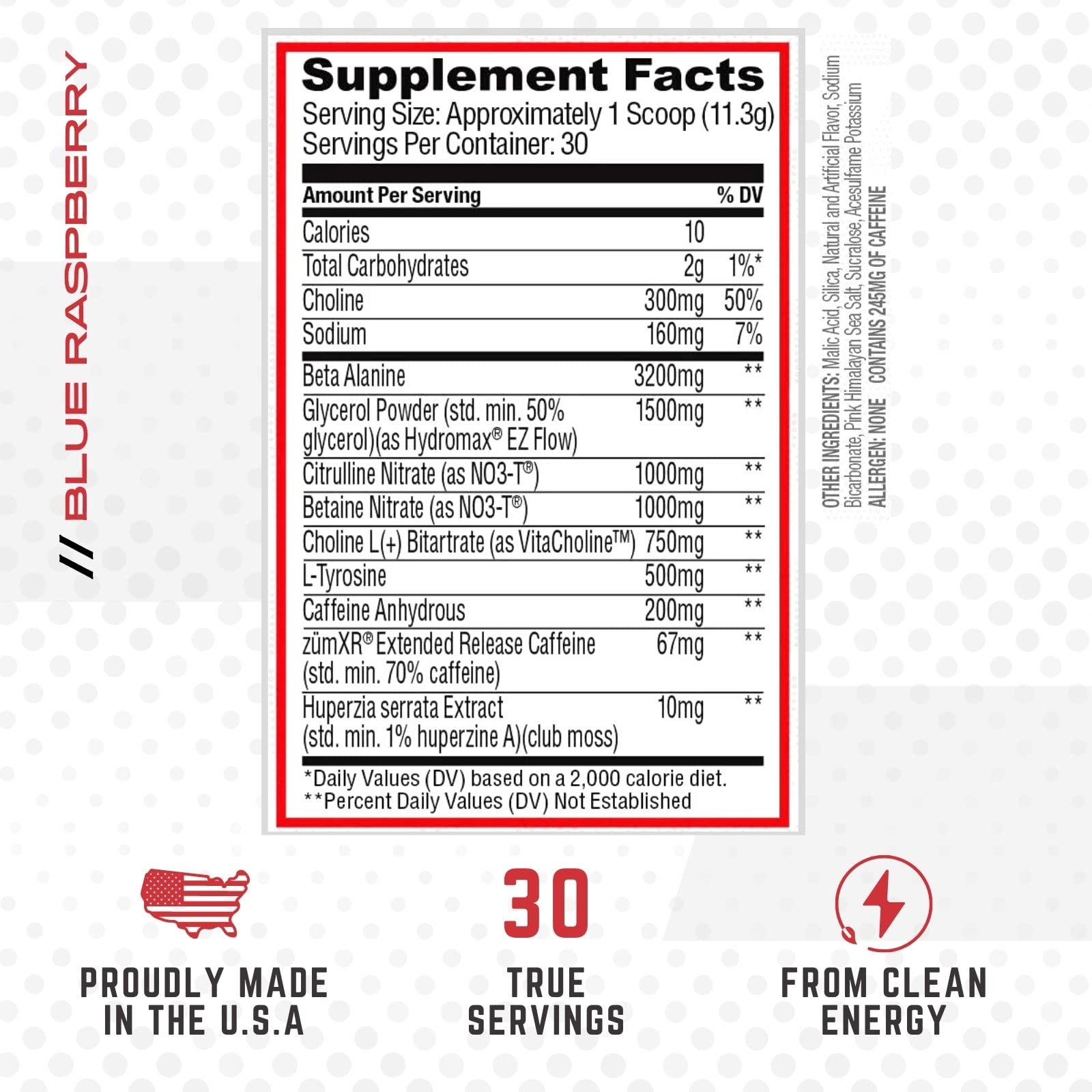 Purus Labs NOXYGEN PREWORKOUT Powder, 30 Servings (Blue Raspberry) Purus Labs buy supplements canada