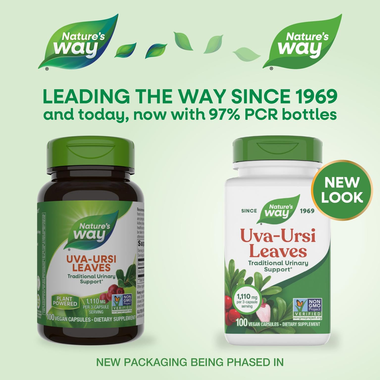 Nature's Way Uva Ursi Leaves, Traditional Urinary Support*, 1,110 mg per 3-Capsule Serving, Non-GMO Project Verified, Herbal Dietary Supplement, Gluten Free, 100 Vegan Capsules (Packaging May Vary) Nature's Way buy supplements canada