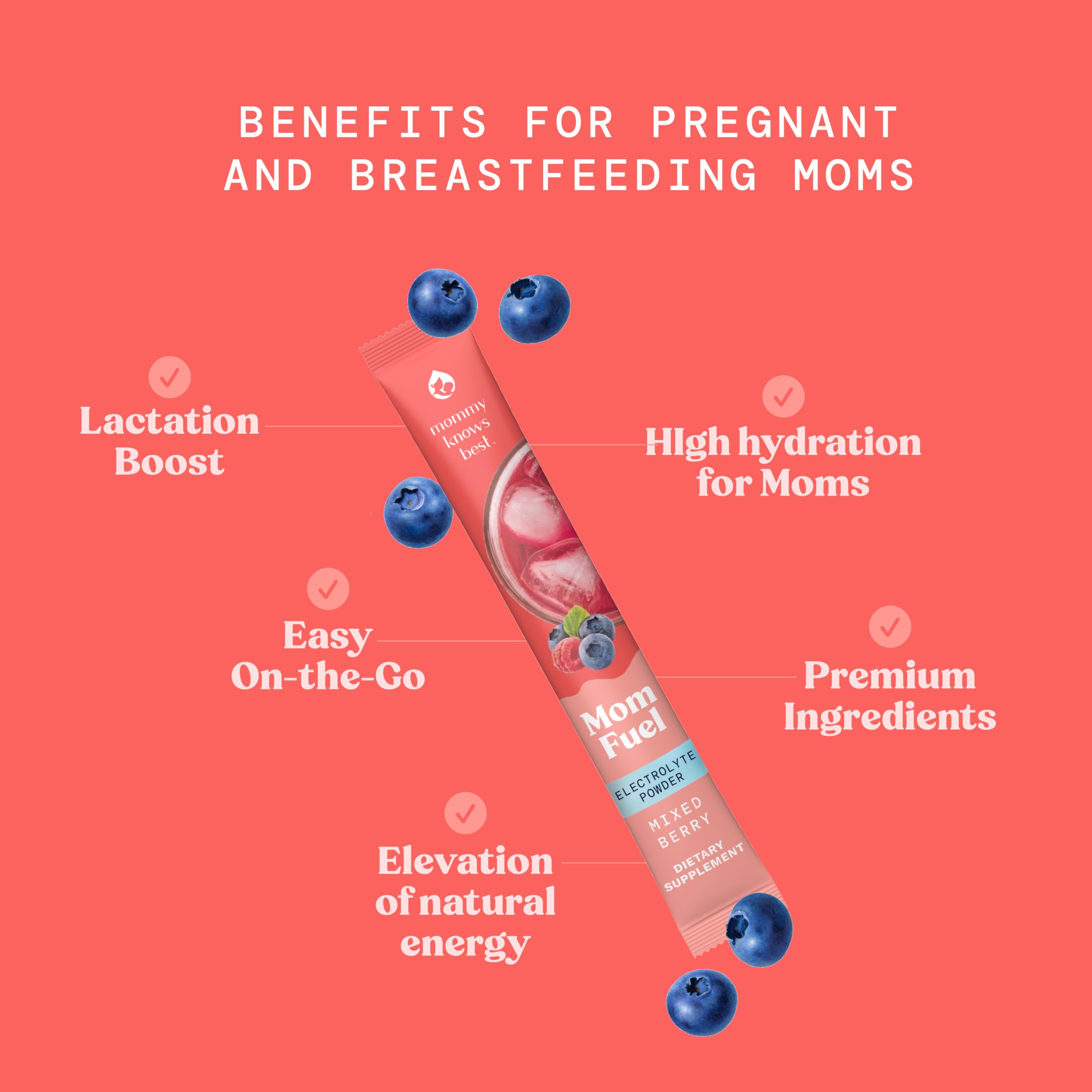 Mommy Knows Best Mom Fuel Electrolyte Drink Mix for Moms, Hydration Support - for Pregnancy, Prenatal, Electrolytes + Trace Minerals, Mommy Knows Best buy supplements canada