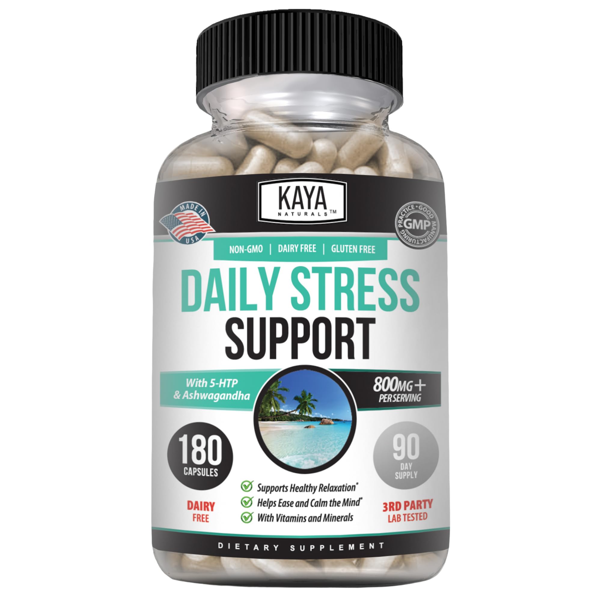 Kaya Naturals - Natural Herbal Support Vitamin Supplement are Designed to Help You find Balance and Relaxation in Your Daily Routine - Vitamin Supplement - 180 Capsules Kaya Naturals buy supplements canada