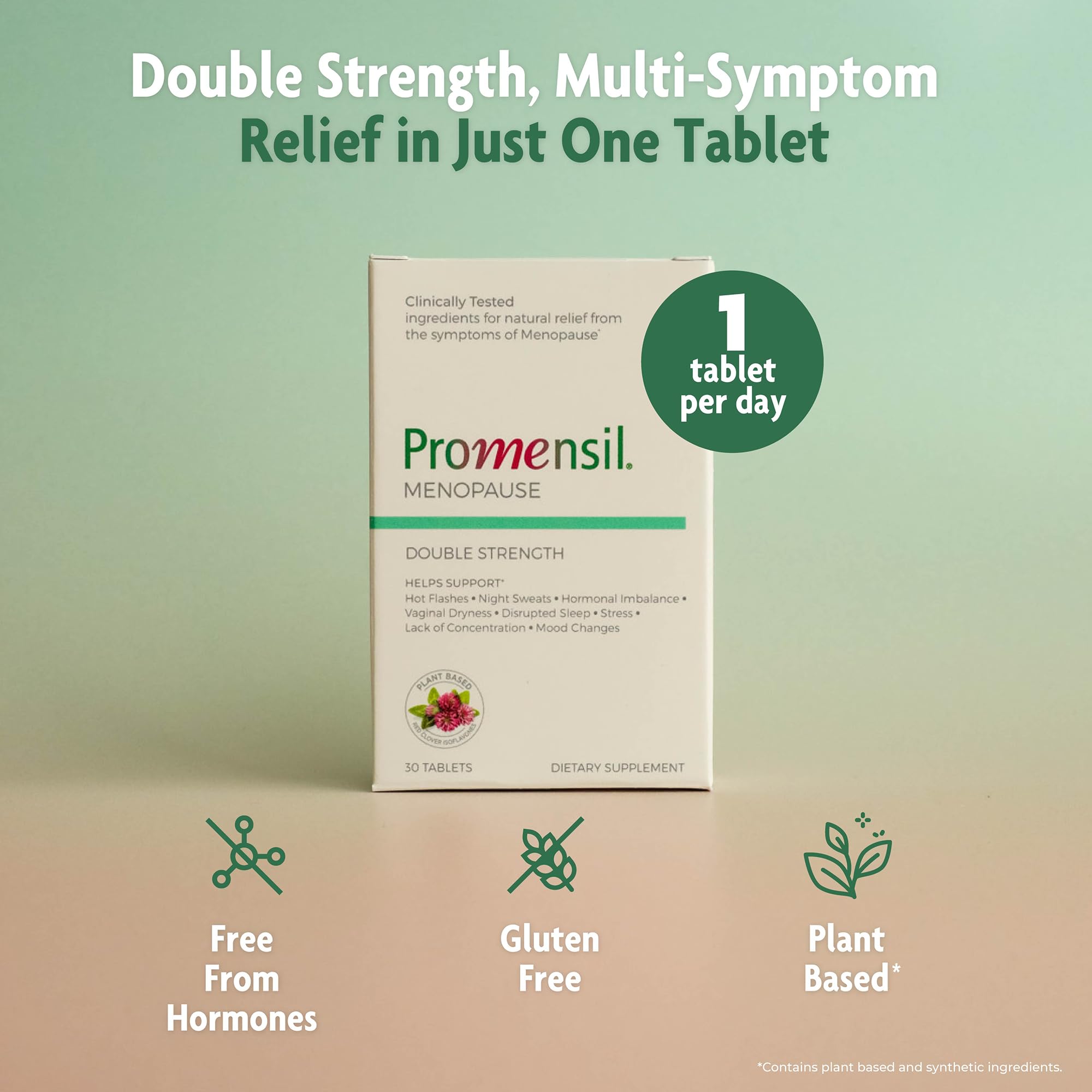 Promensil Menopause Double Strength - Menopause Supplements for Women, Red Clover Isoflavones, Helps Support Hot Flashes, Night Sweats, Restlessness - 30 Count Promensil buy supplements canada