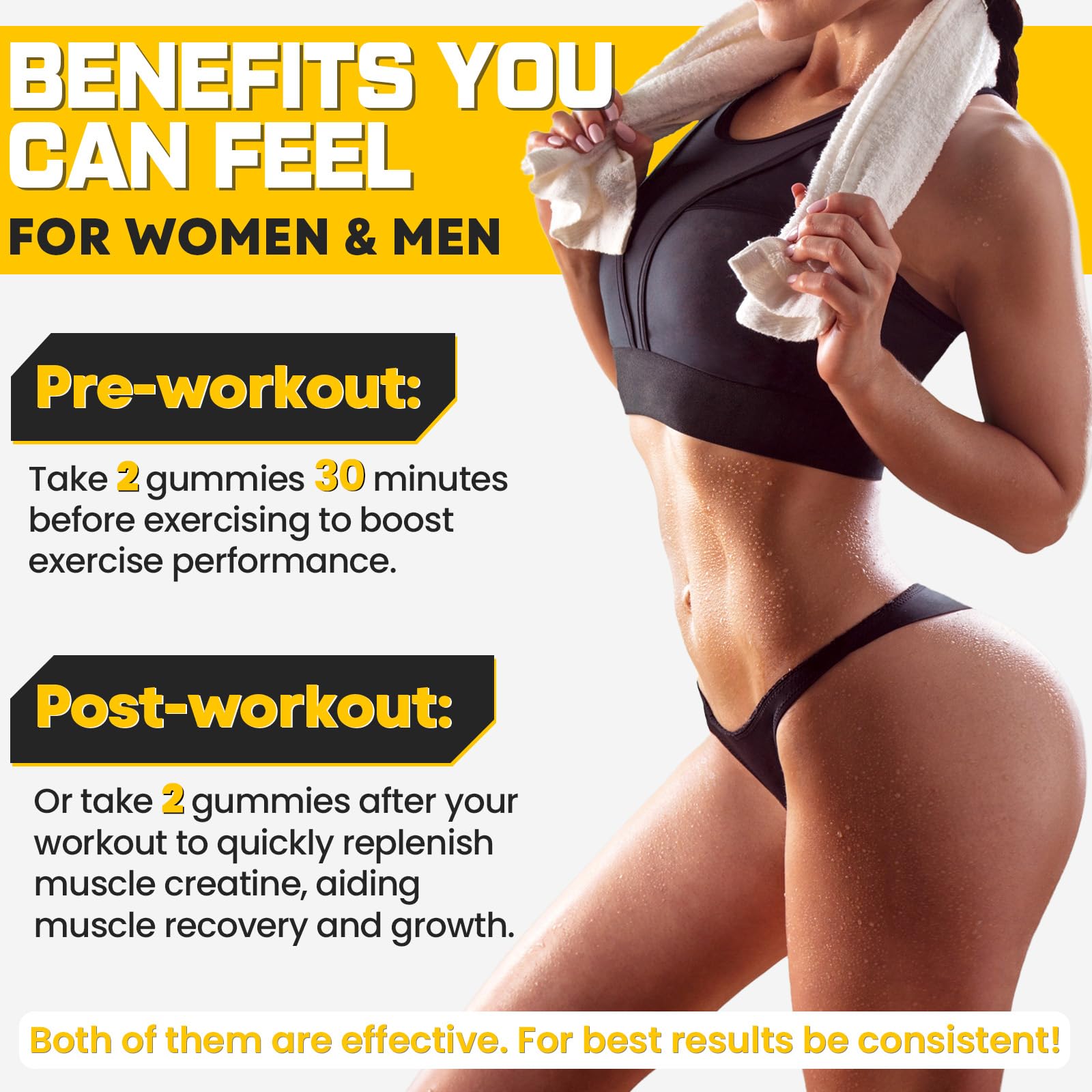 (180 Count) Creatine Monohydrate Gummies for Men & Women - Creatine Pre Workout Gummies for Muscle Builder, Muscle Strength, Recovery, Endurance, Energy, Moursope buy supplements canada