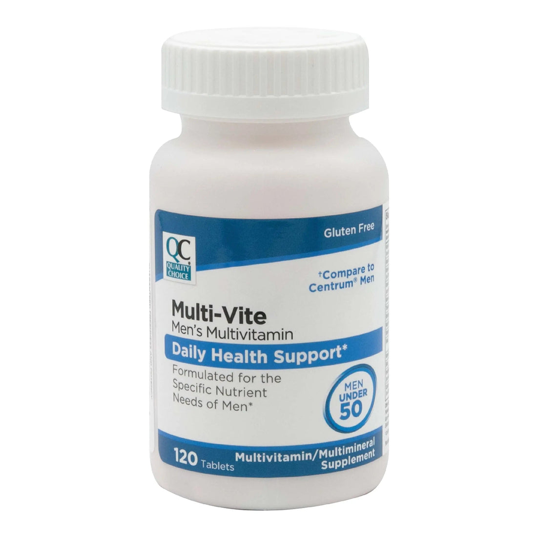 Quality Choice Mens Multi-Vite, Multivitamin Tablets for Daily Health Support Formulated for Men Under 50 in 120 Count Bottles Quality Choice buy supplements canada