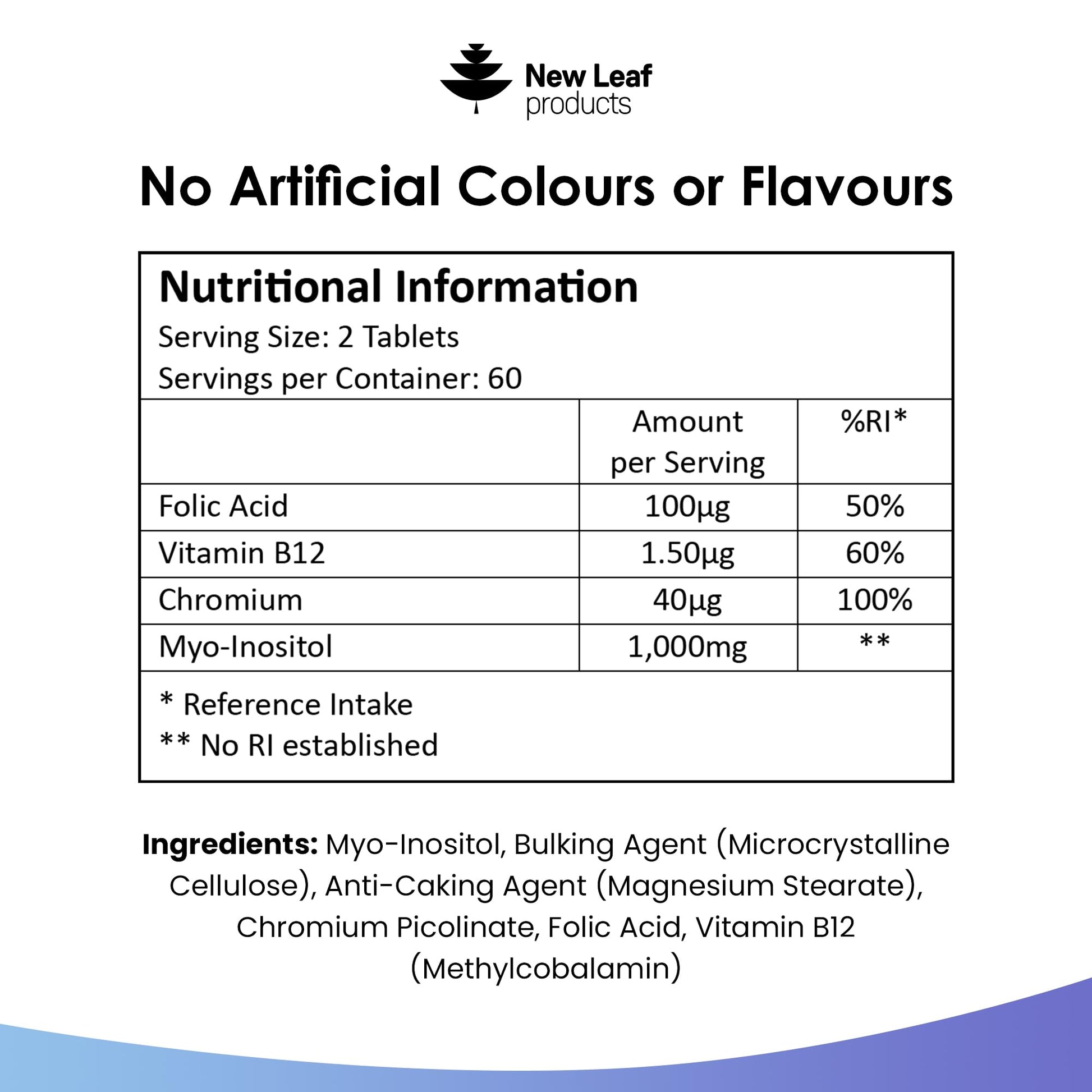 Myo-Inositol PCOS Supplement - Myo Inositol Tablets PCOS Supplement Enriched NEW LEAF PRODUCTS buy supplements canada