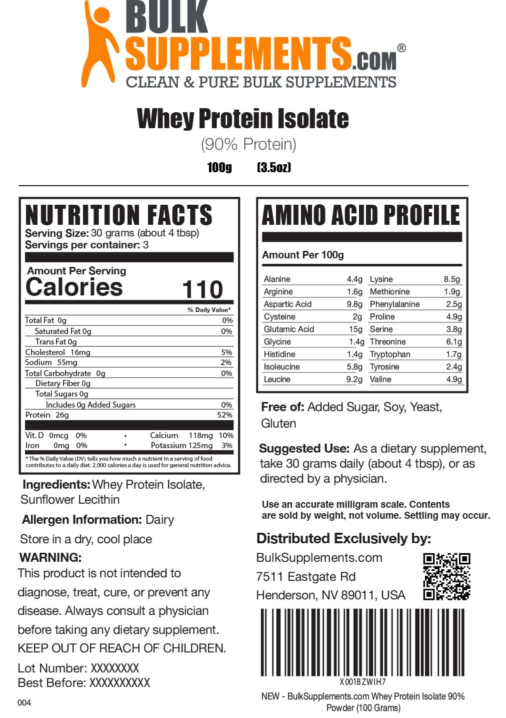 BULKSUPPLEMENTS.COM Whey Protein Isolate Powder - Unflavored Protein Powder BULKSUPPLEMENTS.COM buy supplements canada