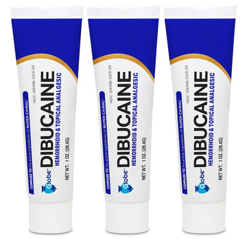 (3 Pack) Globe Dibucaine 1% Hemorrhoid Treatment Ointment - 1 Oz Rapid Numbing Relief, Hemorrhoid Treatment from Itch and Burn Globe buy supplements canada