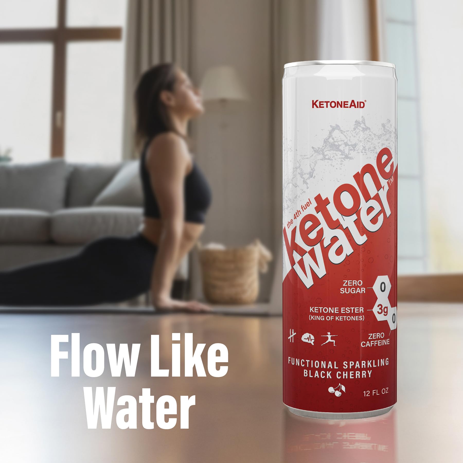 KetoneWater | Functional Sparkling Water w/Ketone Ester (3 Grams) | Black Cherry Flavor KetoneAid buy supplements canada