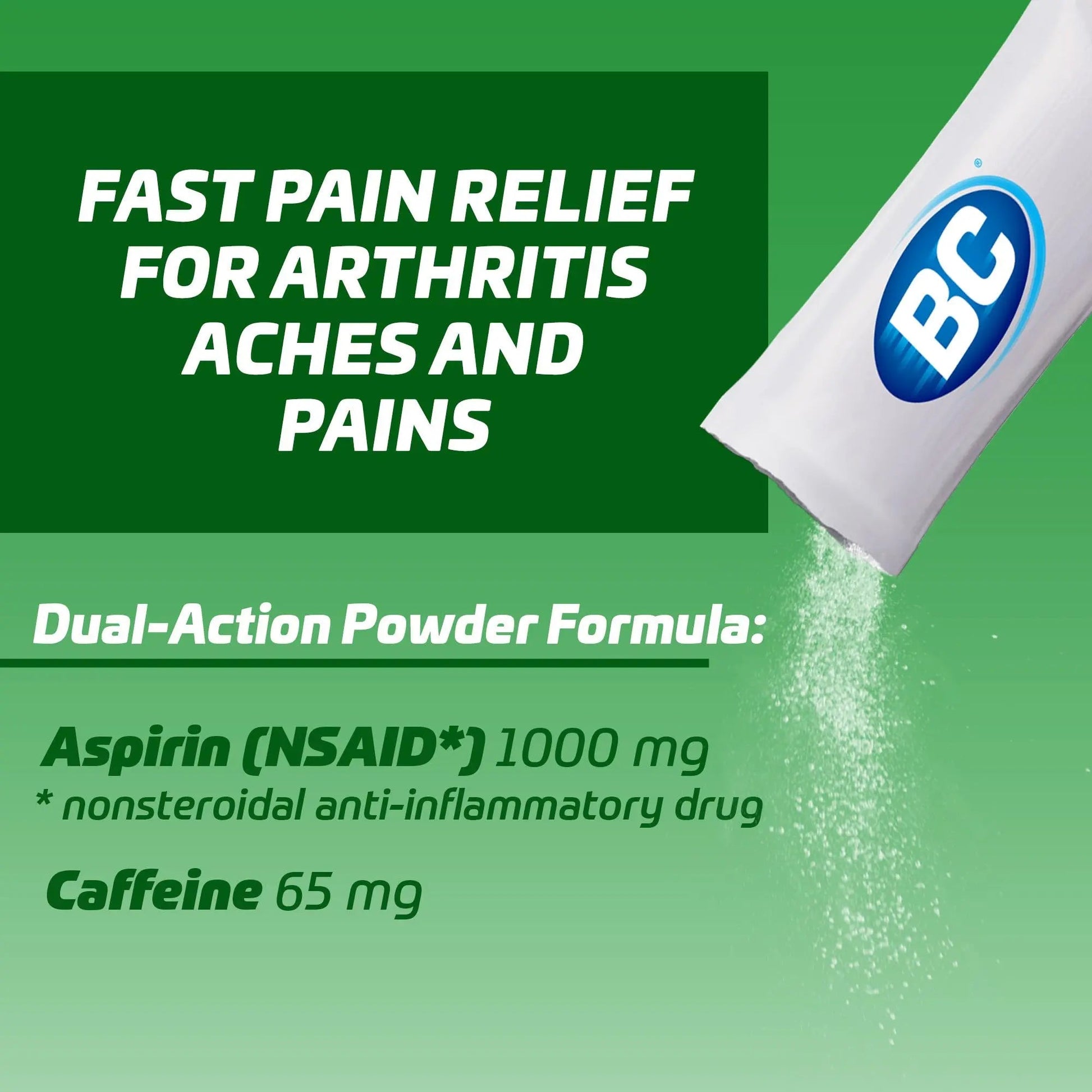 BC Powder | Fast Pain Relief | Arthritis | Aspirin (NSAID) & Caffeine | 50 Count and BC Powder | Fast Pain Relief | Aspirin (NSAID) & Caffeine | 50 Count BC buy supplements canada