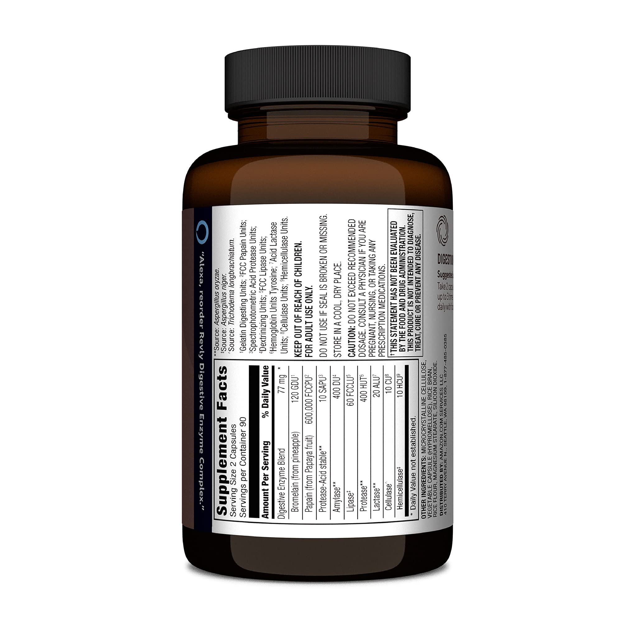 Amazon Brand - Revly Digestive Enzyme Complex, Supports Healthy Diges Revly buy supplements canada
