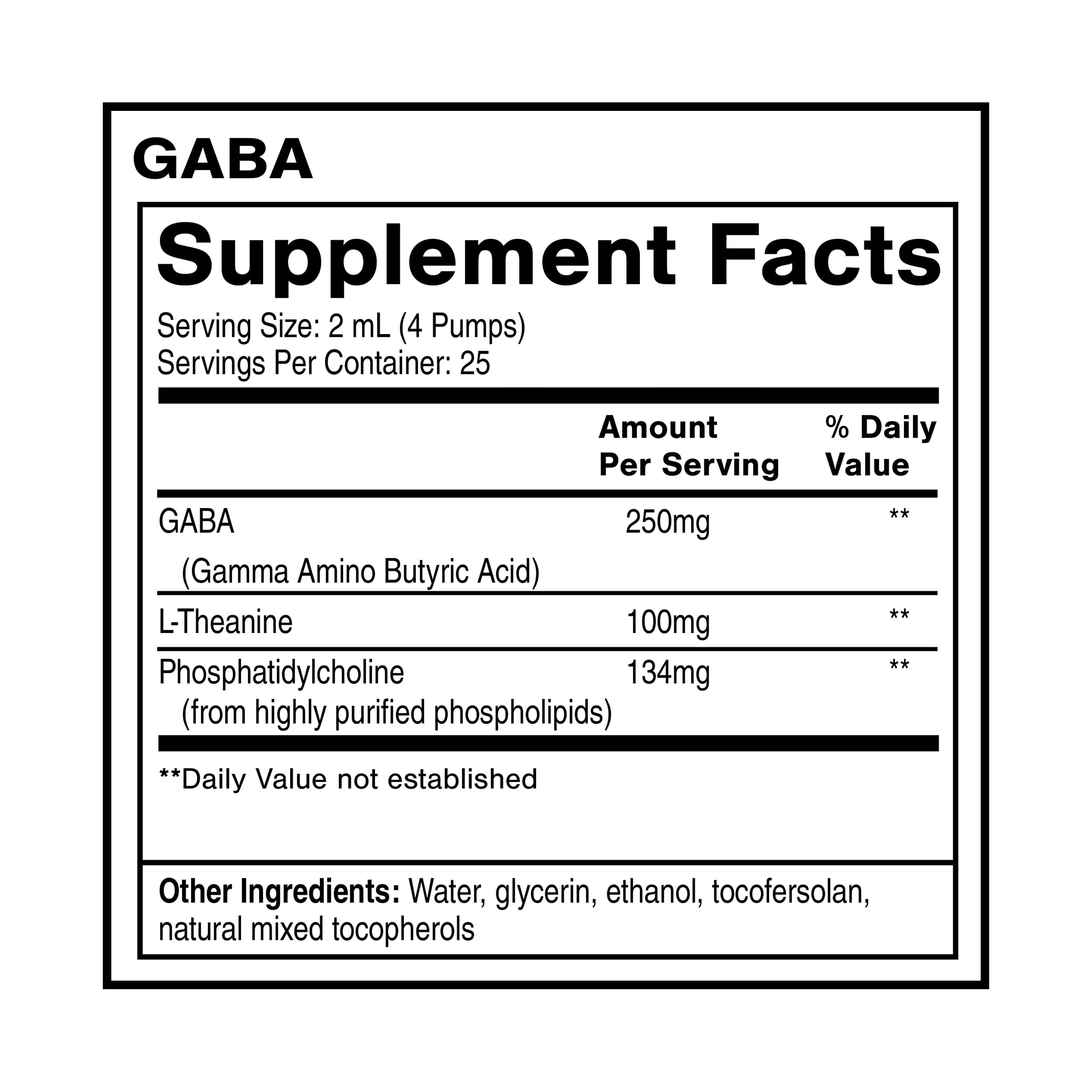 Quicksilver Scientific Liposomal GABA + L Theanine - Calm, Stress Response & Brain Support - Bioavailable GABA Supplement with L Theanine 100mg (1.7oz/50ml) Quicksilver Scientific buy supplements canada