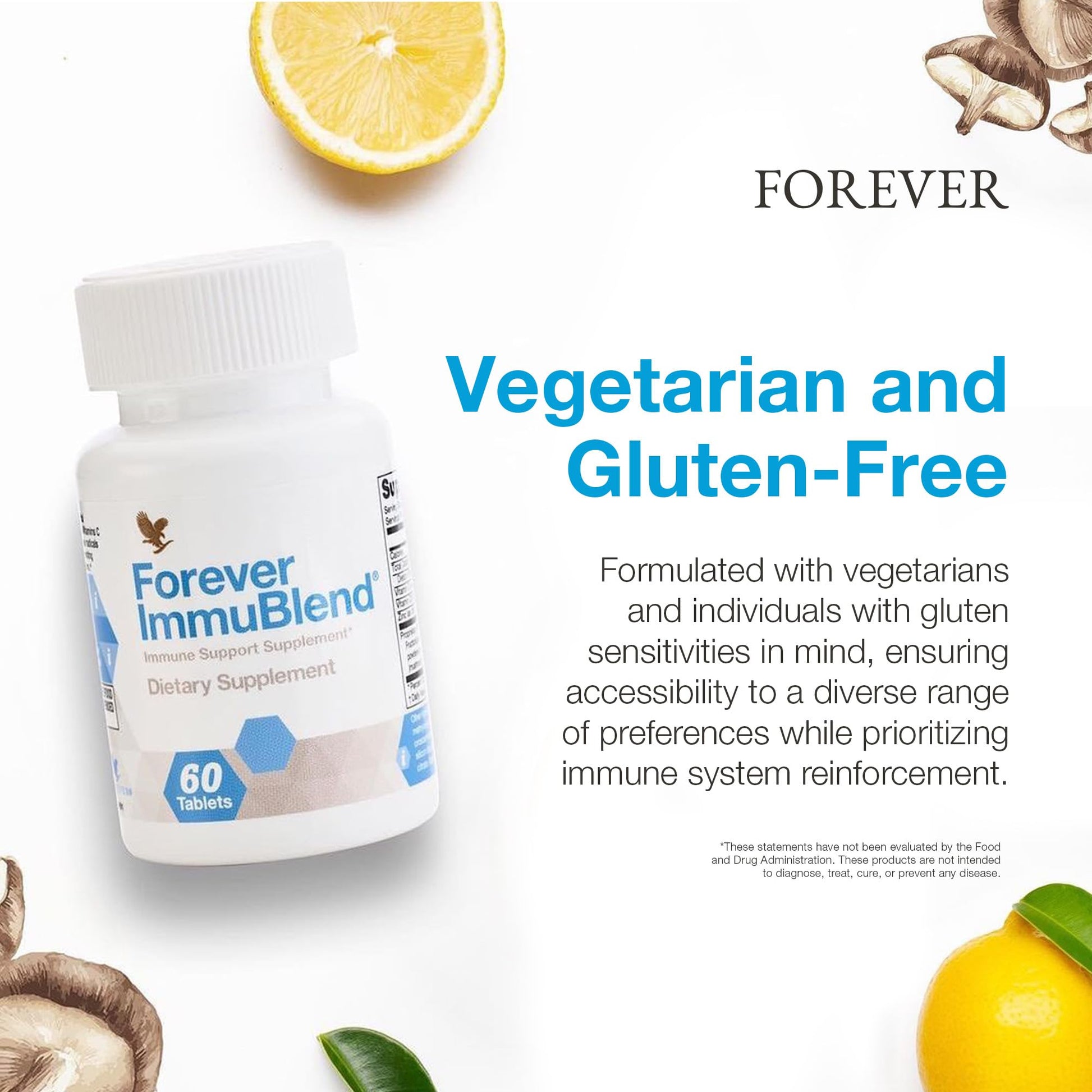Forever Living - Forever ImmuBlend® Immune Support Supplement – Includes Botanicals, Vitamins D & C, Maitake & Shiitake Mushrooms – 60 Tablets Forever Living Products buy supplements canada