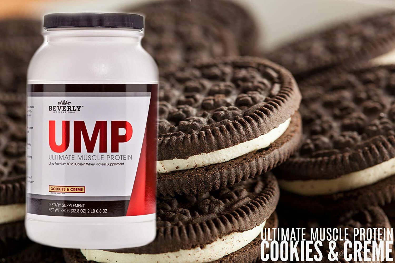Beverly International UMP Protein Powder, Cookies & Cream. Unique Whey-Casein Ratio Builds Lean Muscle. Easy to Digest. No Bloat. (32.8 oz) 2lb .8 oz Beverly International buy supplements canada