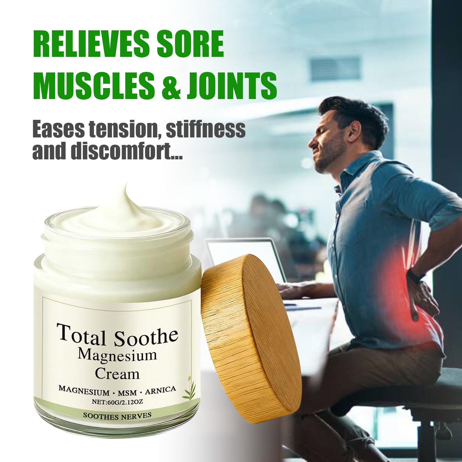 TotalRelief Magnesium Cream - MSM & Arnica – Fast Absorbing, Joint Relief Cream with Mineral Delivery Formula,Non-Greasy Topical for Everyday Joint & Muscle Comfort Generic buy supplements canada