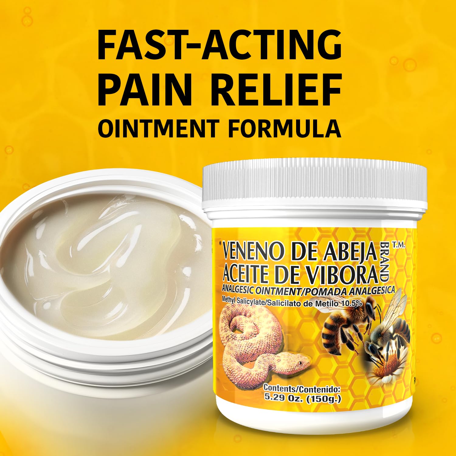 Veneno de Abeja Soothing Ointment – Topical Comfort Cream for Muscle Tension, Joint Discomfort & Everyday Aches – Fast Acting Relief – 18.5 Oz | 3-Pack Menper buy supplements canada