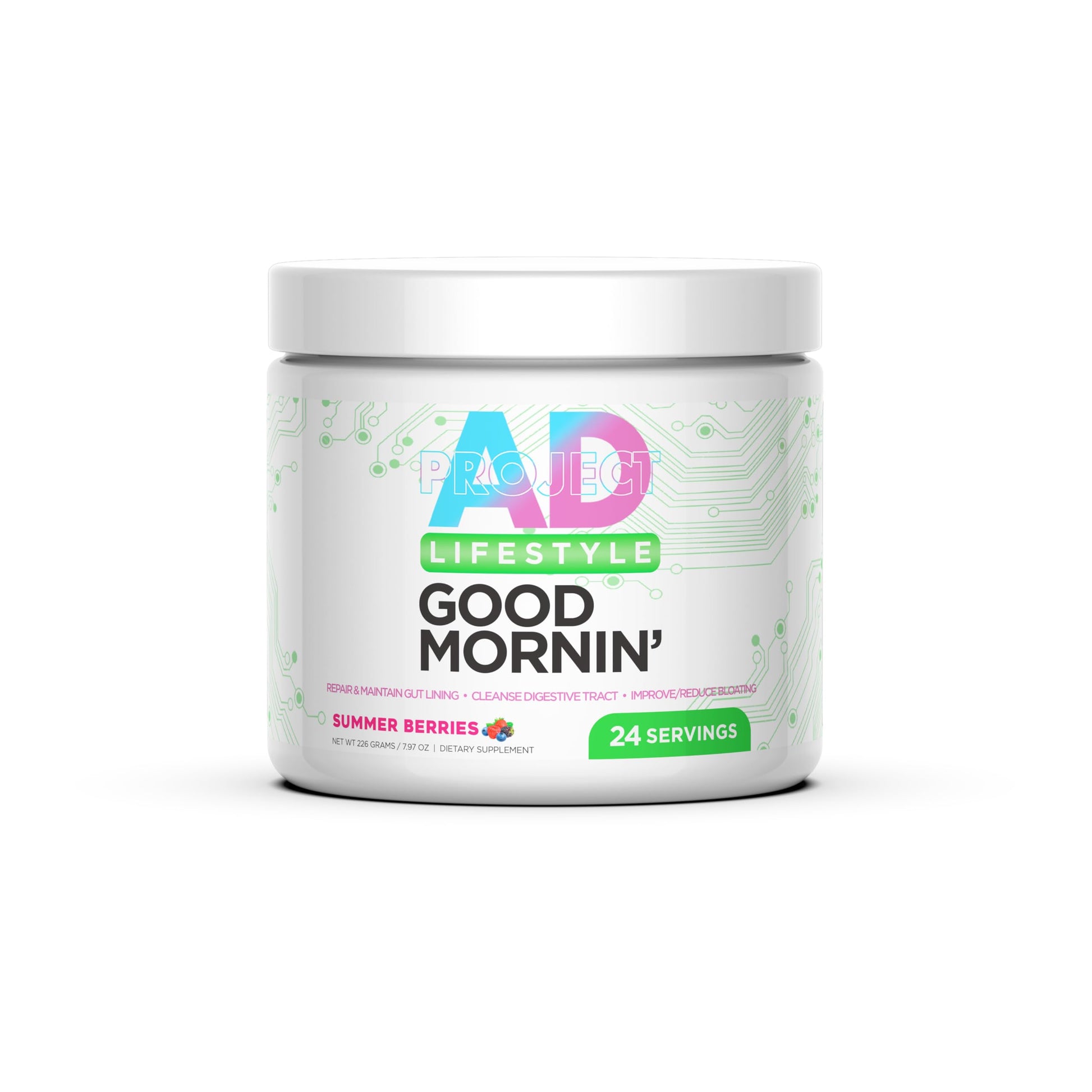Project AD Life Good Morning Detox and Performance Drink, Naturally Flavored and Formulated with L-GLutamine, Apple Cider Vinegar, and Aloe Vera (24 Servings, Summer Fruits) PROJECT AD LLC buy supplements canada