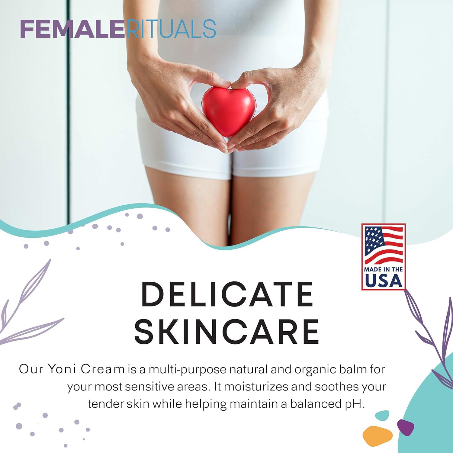 FEMALE RITUALS Vulva Moisturizing Cream - Vulva Care Balm - Clinically Tested Vaginal Moisturizer FEMALE RITUALS buy supplements canada