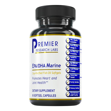 Premier Research Labs EPA DHA Marine Softgels - Omega 3 Fish Oil, EPA DHA Omega 3 Supplement, Fatty Acids for Women & Men, Natural - 90 Softgel Capsules Premier Research Labs buy supplements canada