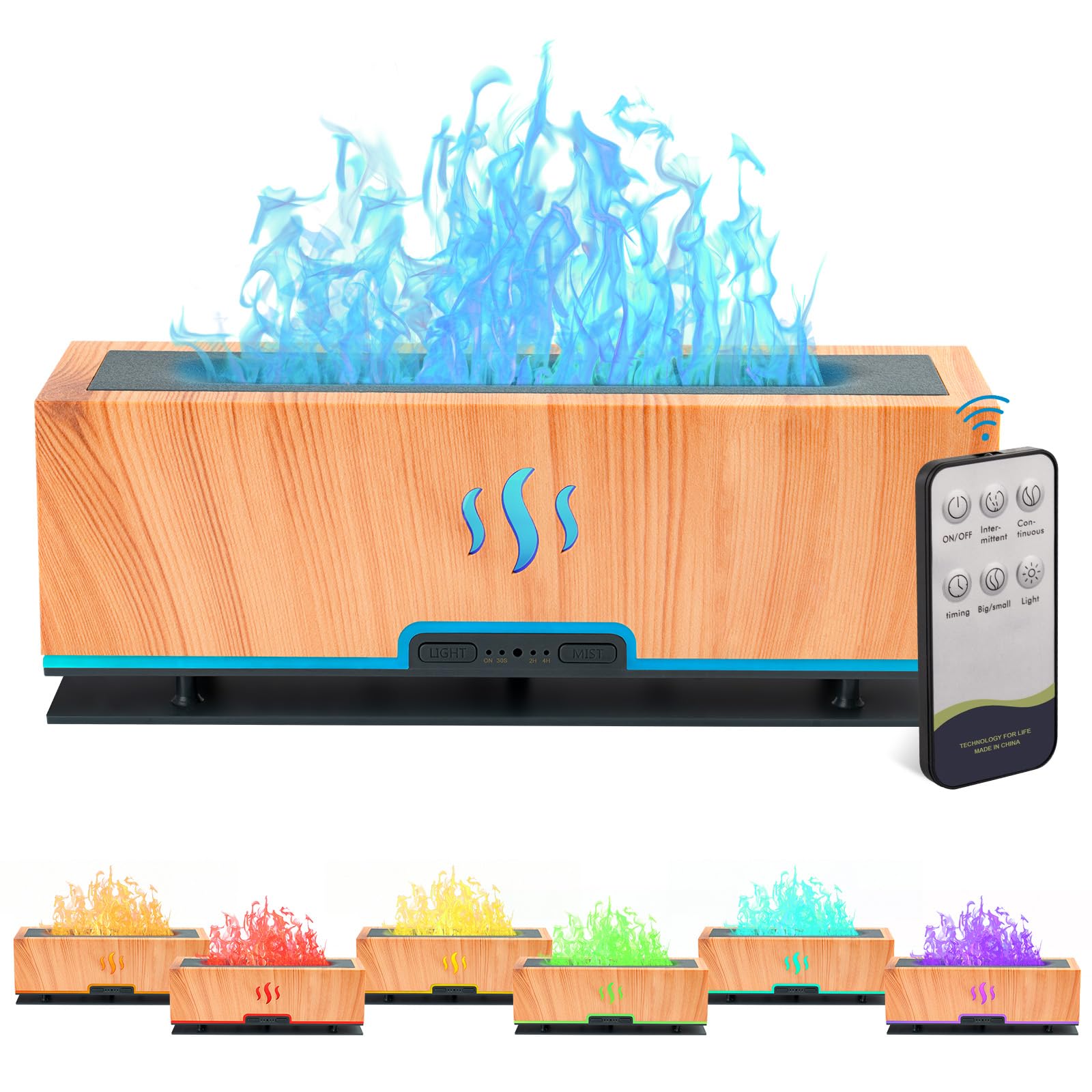 WENPHONE Upgraded 7 Color Essential Oil Diffusers, Flame Air Aroma Diffuser Humidifier, 200ml WENPHONE buy supplements canada