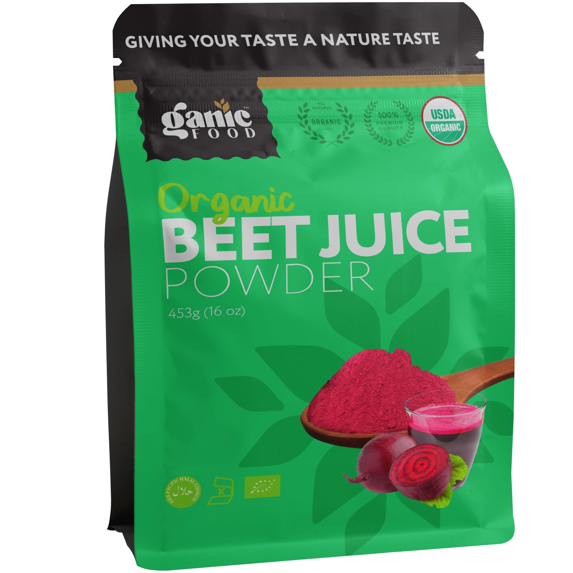 Ganic Food Organic Beet Root Juice Powder, 16 Ounces Ganic Food buy supplements canada