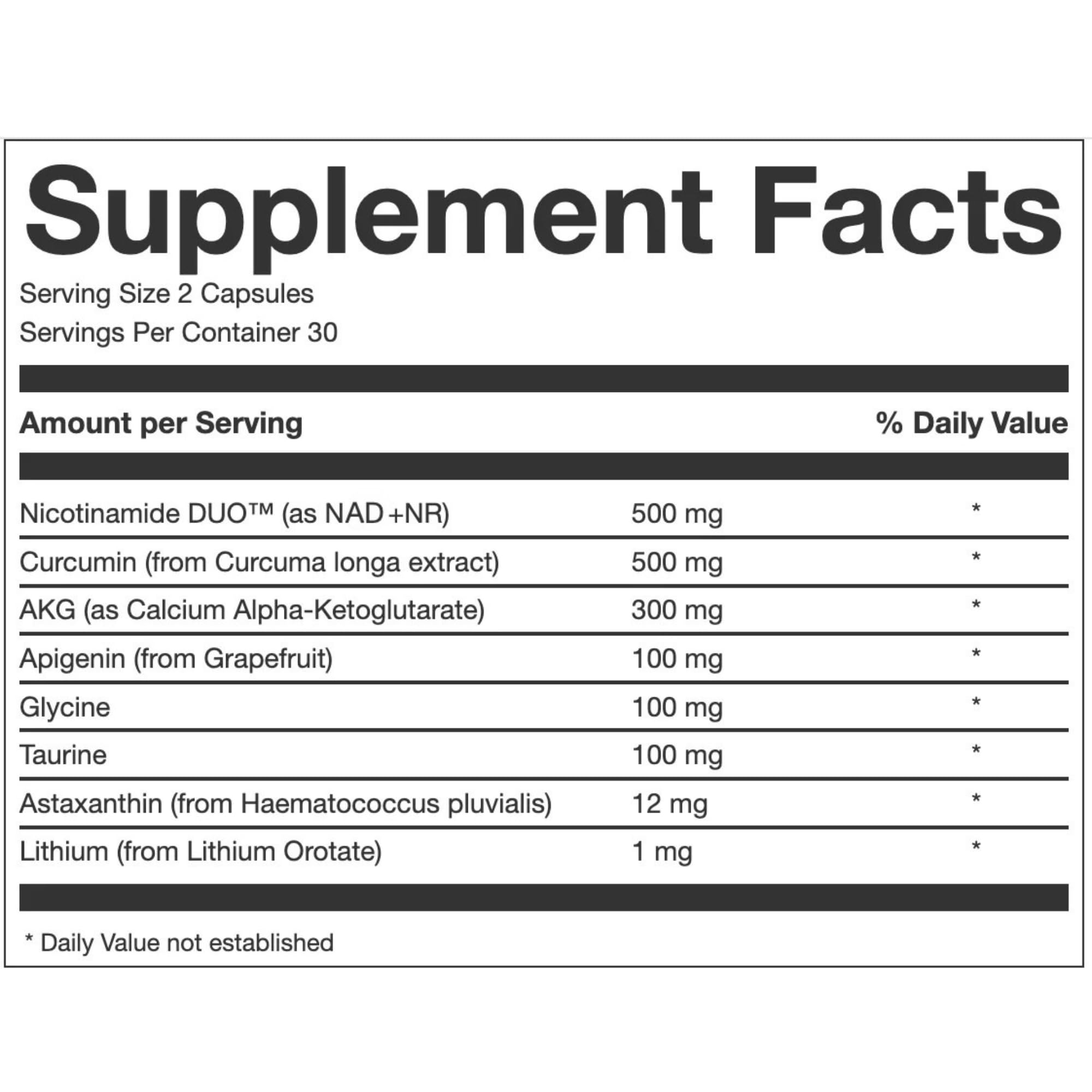 PERPETUA.LIFE AEON Longevity Complex White, Supplement with Curcumin, NMN (Nicotinamide Mononucleotide), AKG, Glycine & Taurine, Supports Healthy Aging, Energy & Immune System, Vegan, 60 Capsules PERPETUA.LIFE buy supplements canada