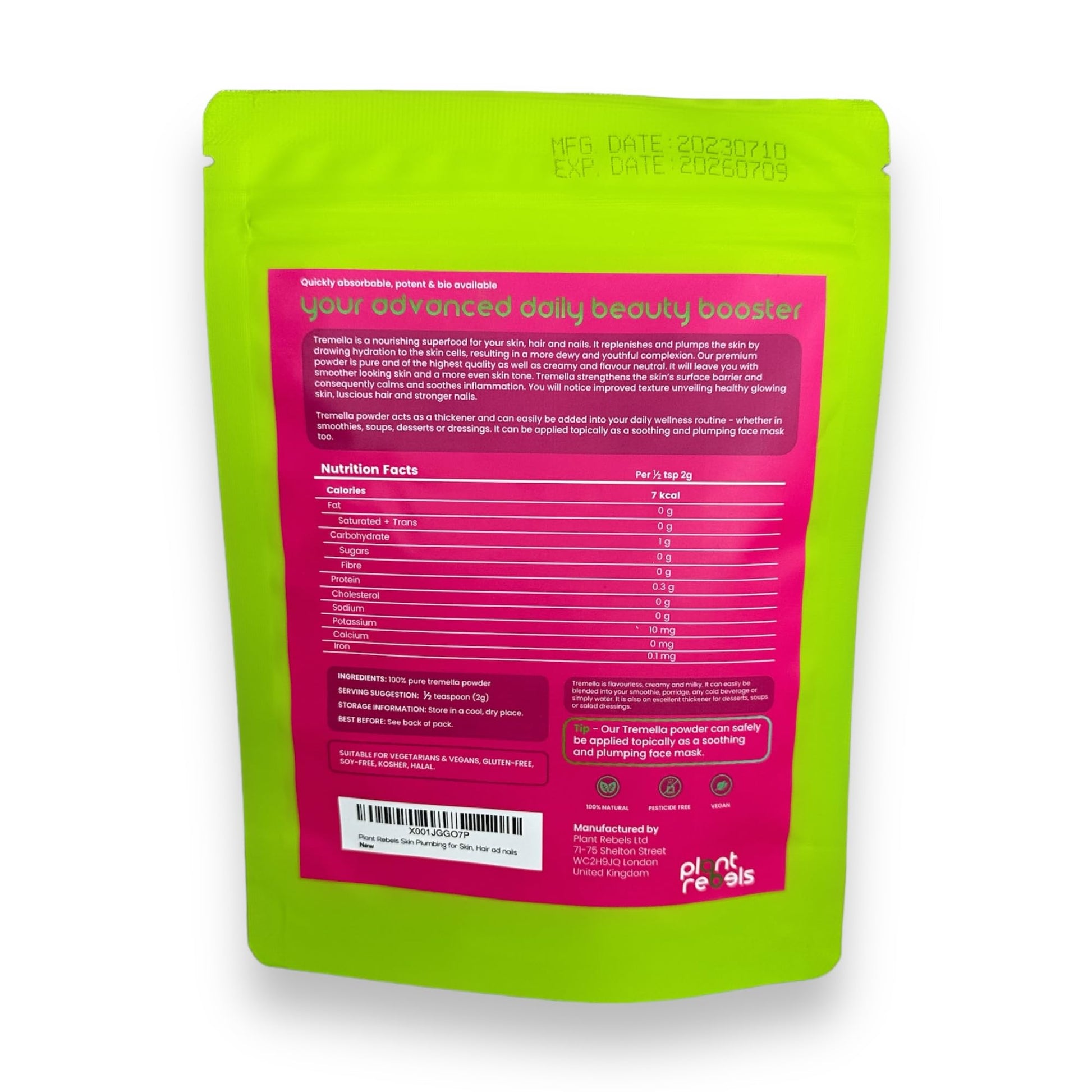 Plant Rebels Pure Tremella Mushroom Extract Powder | Vegan Collagen | Anti Aging Plant Rebels buy supplements canada