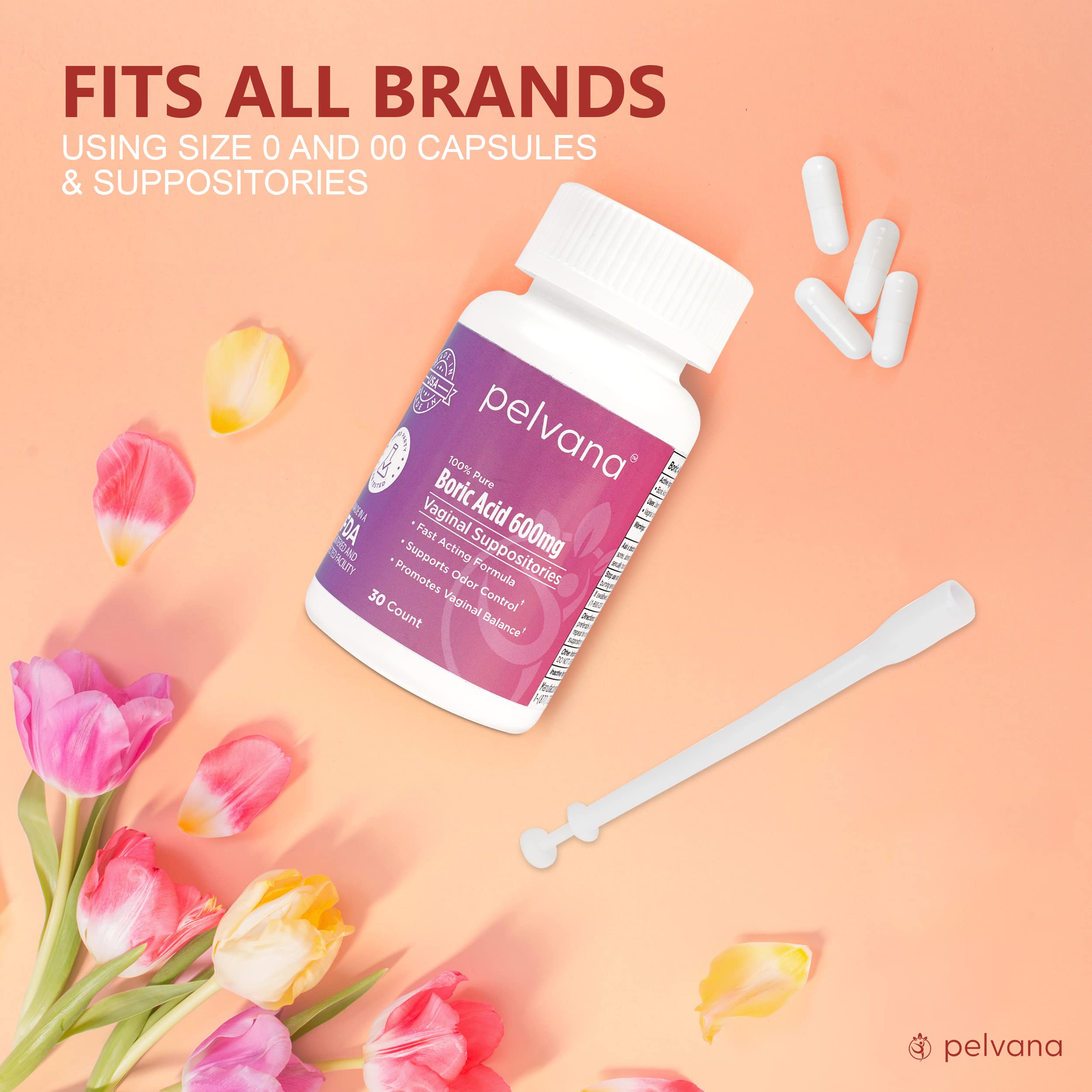 Pelvana Suppository Applicators for Women - (30 Pack) - Fits Size 0 and 00 Capsules - Often Used Pelvana buy supplements canada